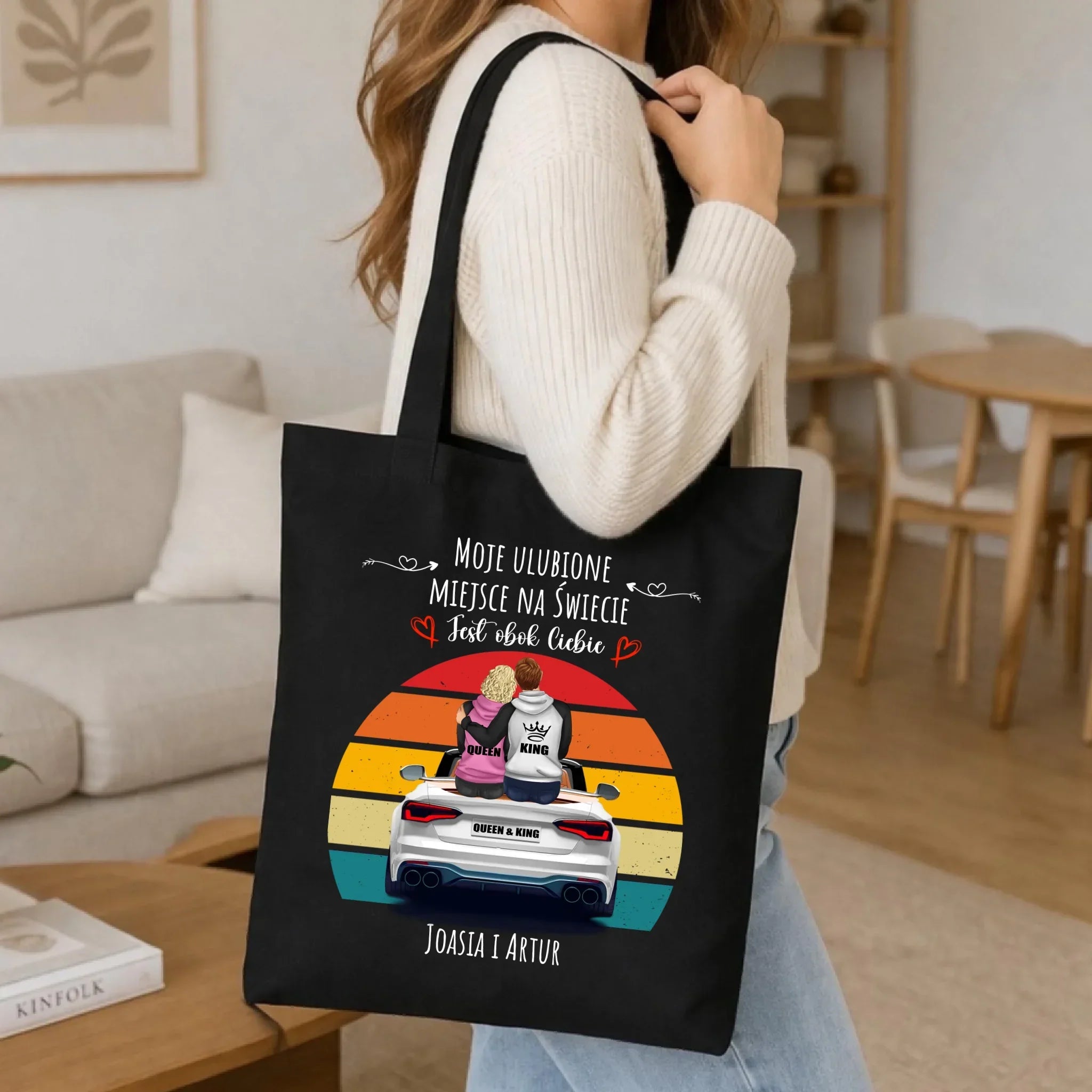 Torba dla par - Moje ulubione miejsce - personalizowana W06 - StoryCups.pl