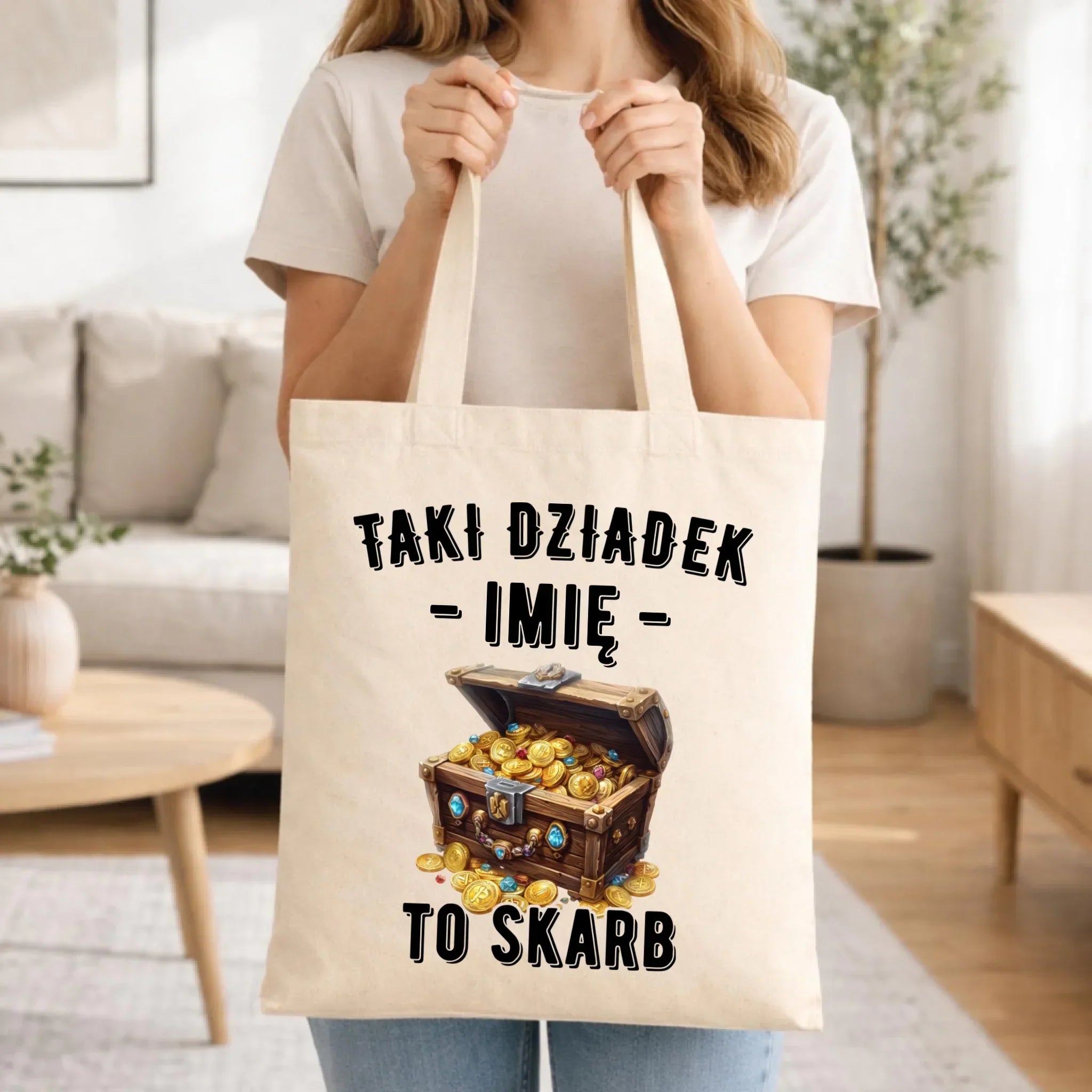 Torba dla dziadka - Taki dziadek to skarb - personalizowana D19 - StoryCups.pl
