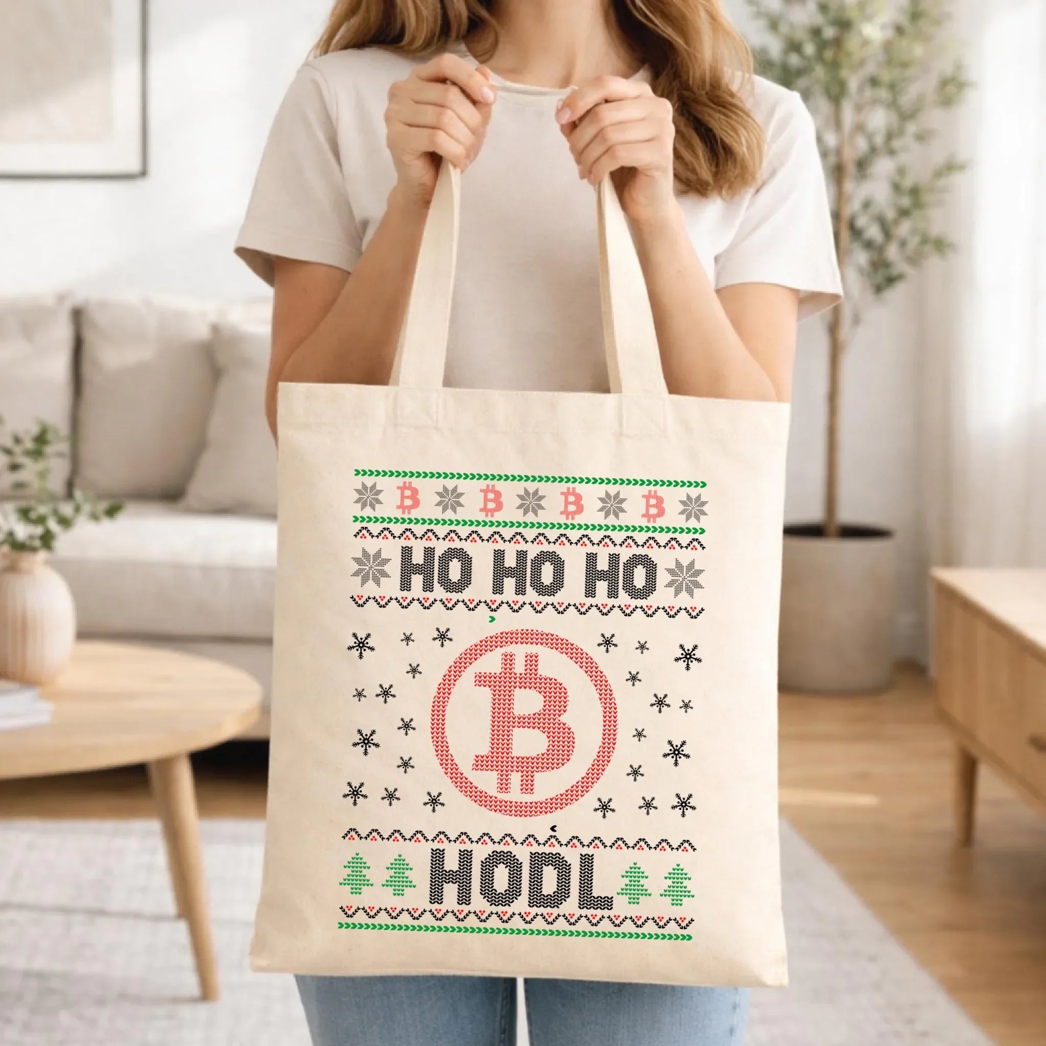 Torba świąteczna - Bitcoin - Ho Ho hodl BN103 - StoryCups.pl