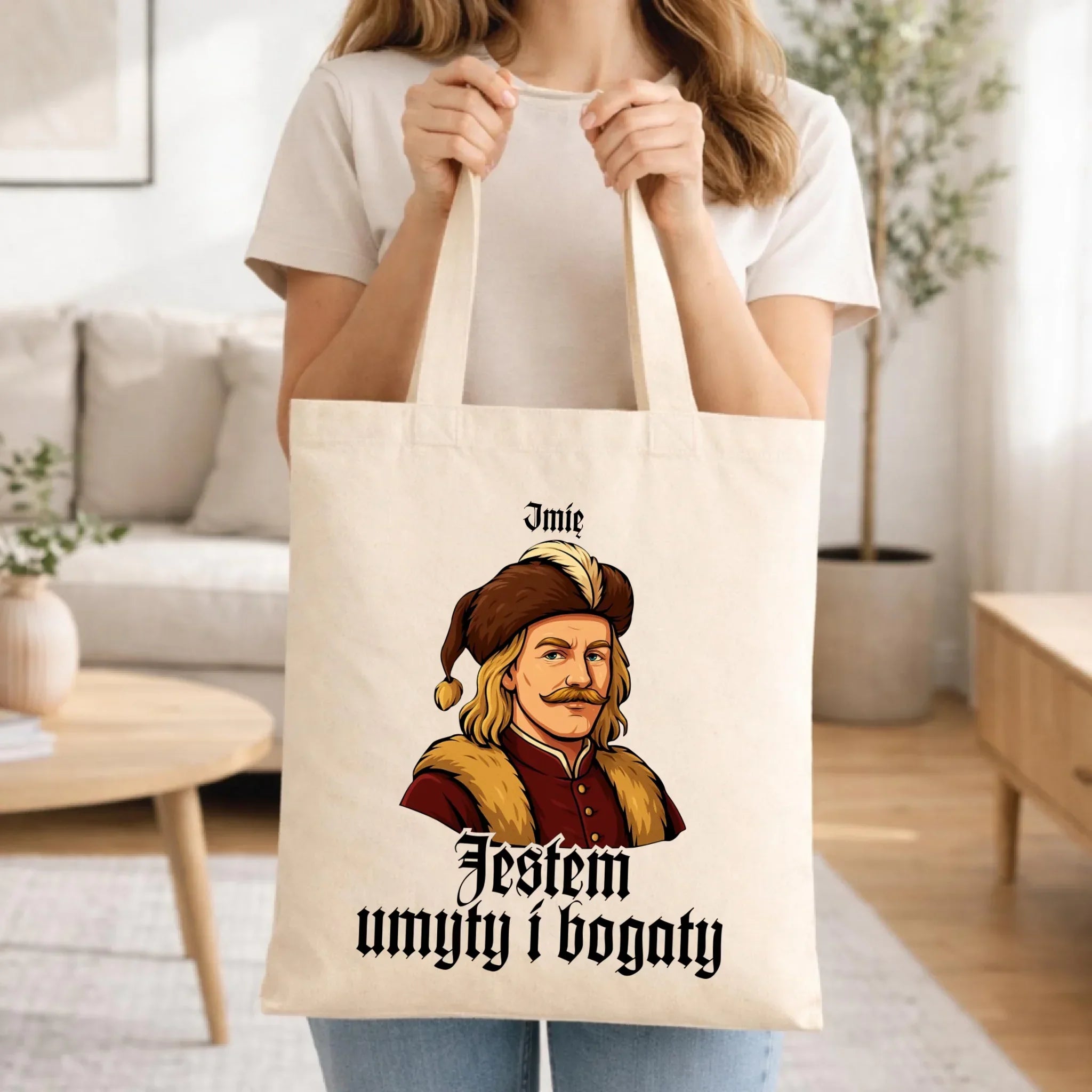 Torba - Jestem umyty i bogaty - dla fanów serialu 1670 - personalizowana H60 - StoryCups.pl