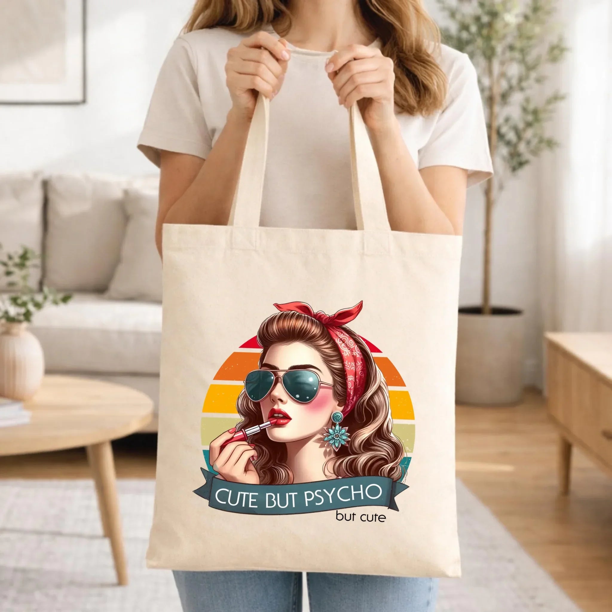 Torba – Cute but psycho - w stylu retro DZ09 - StoryCups.pl