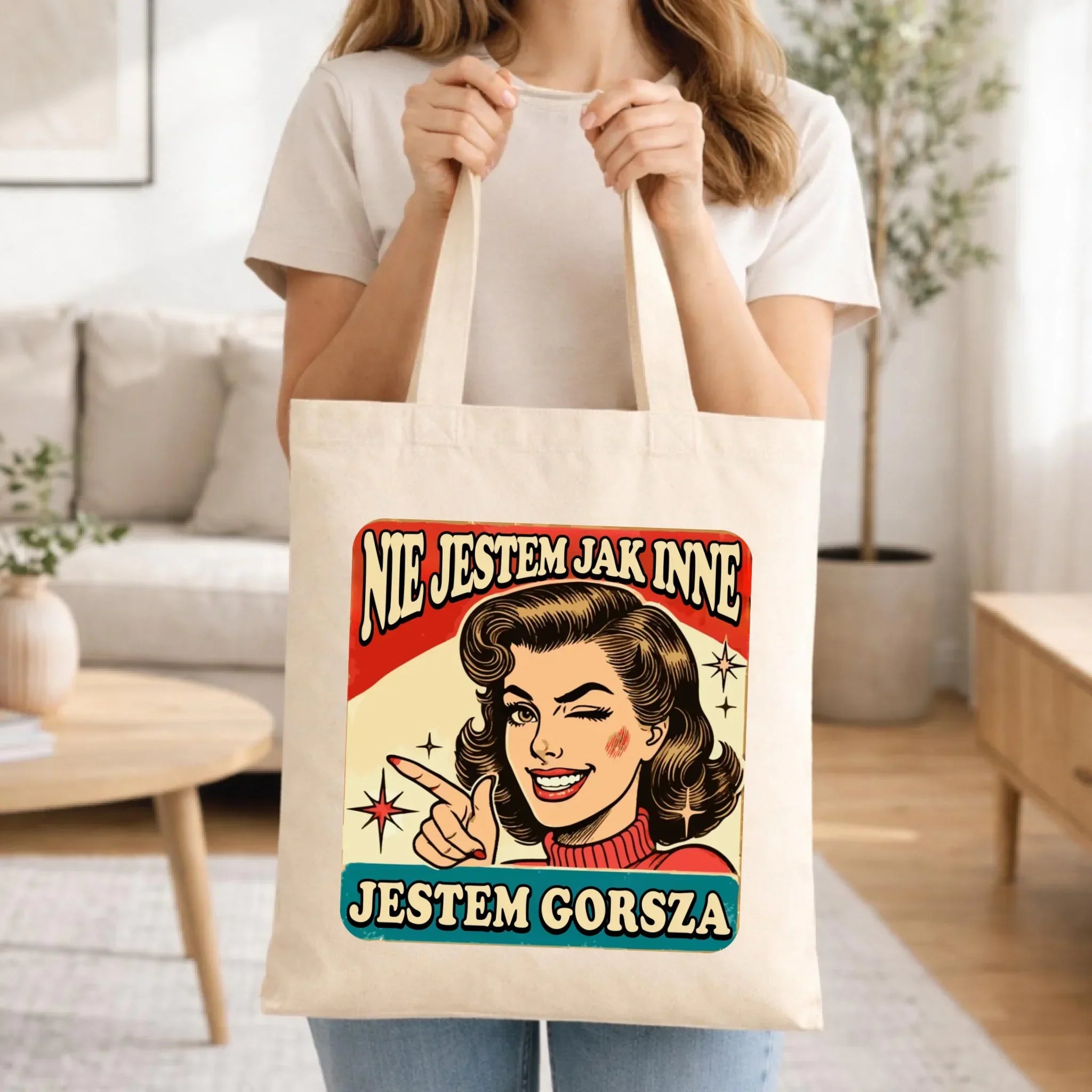 Torba - Nie jestem jak inne, jestem gorsza - w stylu retro DZ07 - StoryCups.pl