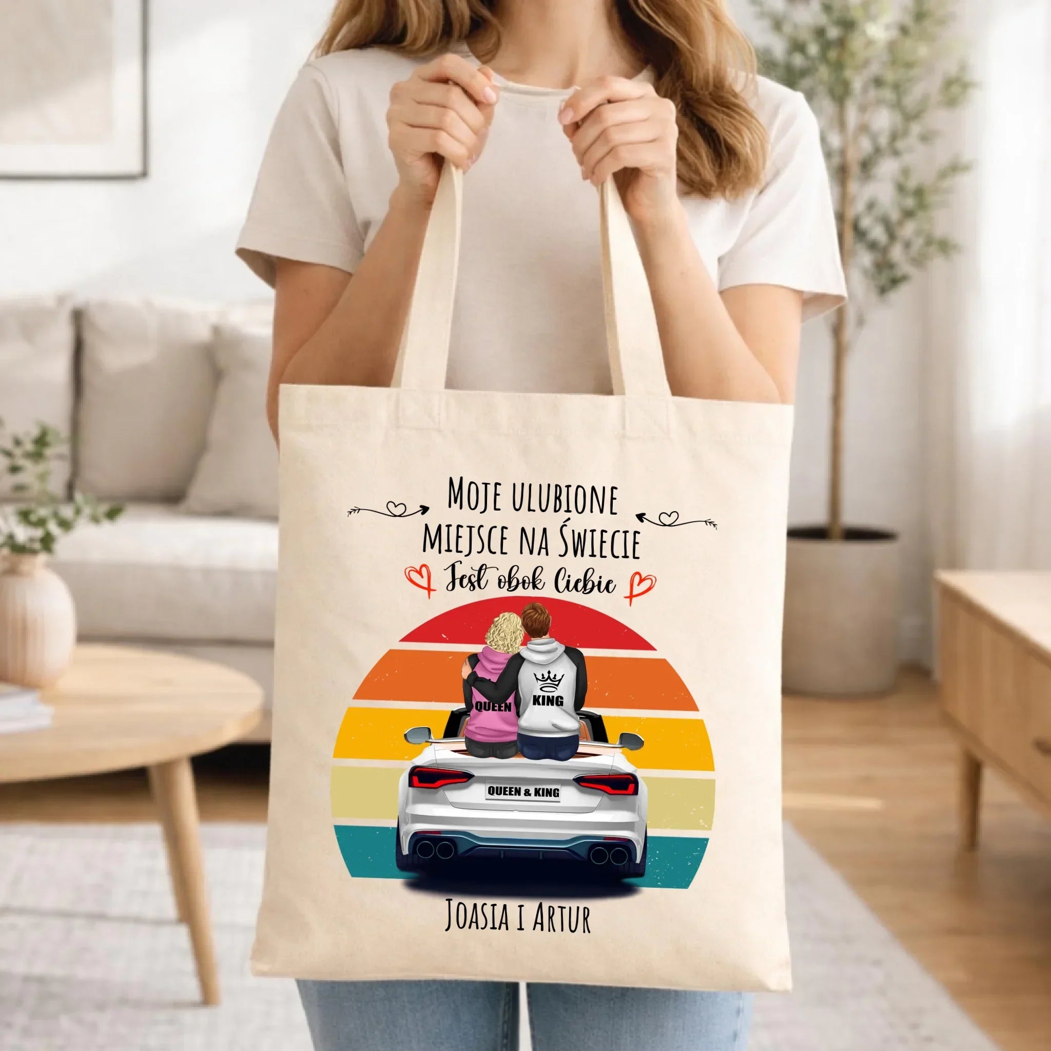 Torba dla par - Moje ulubione miejsce - personalizowana W06 - StoryCups.pl