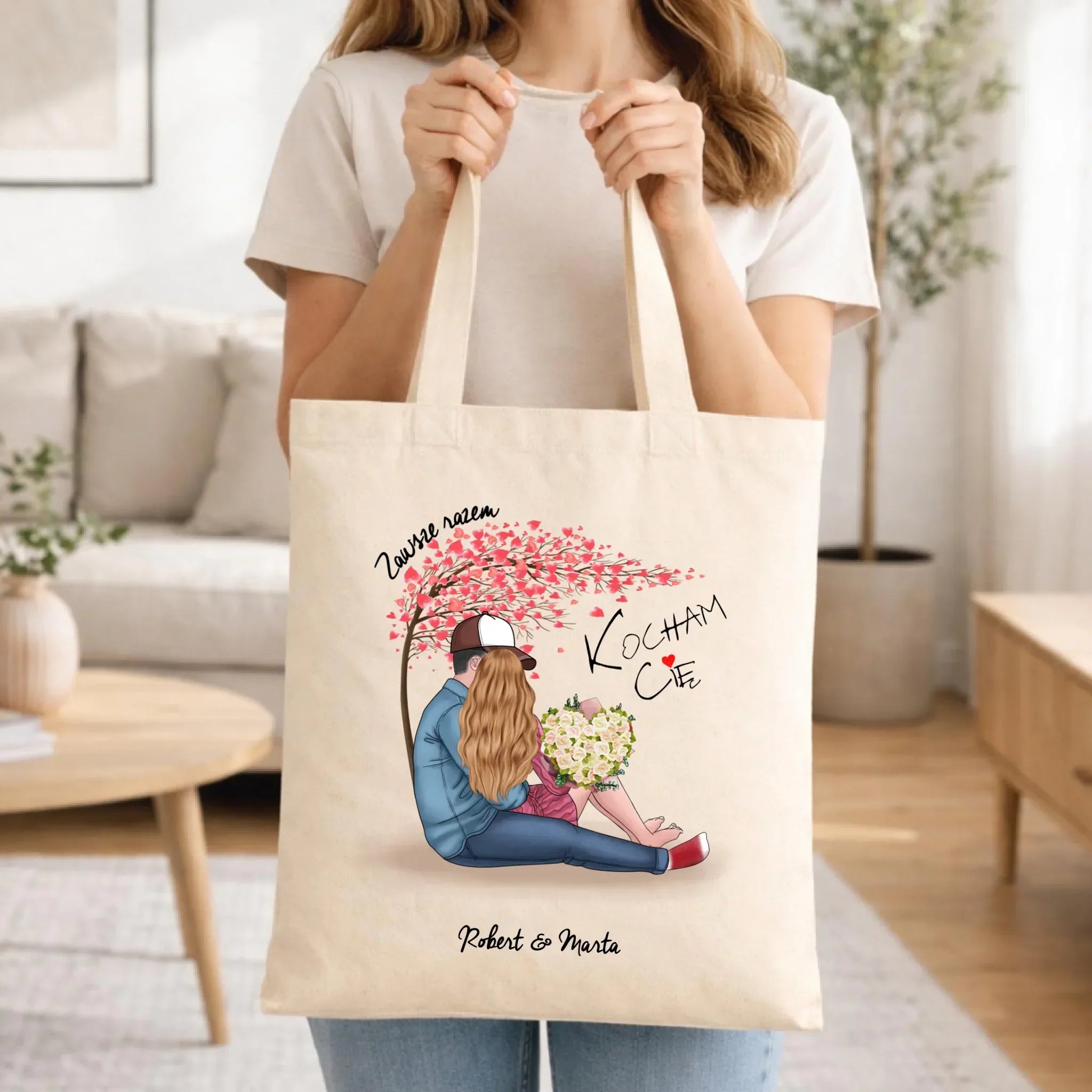 Torba dla par - Zawsze razem - personalizowana W04 - StoryCups.pl