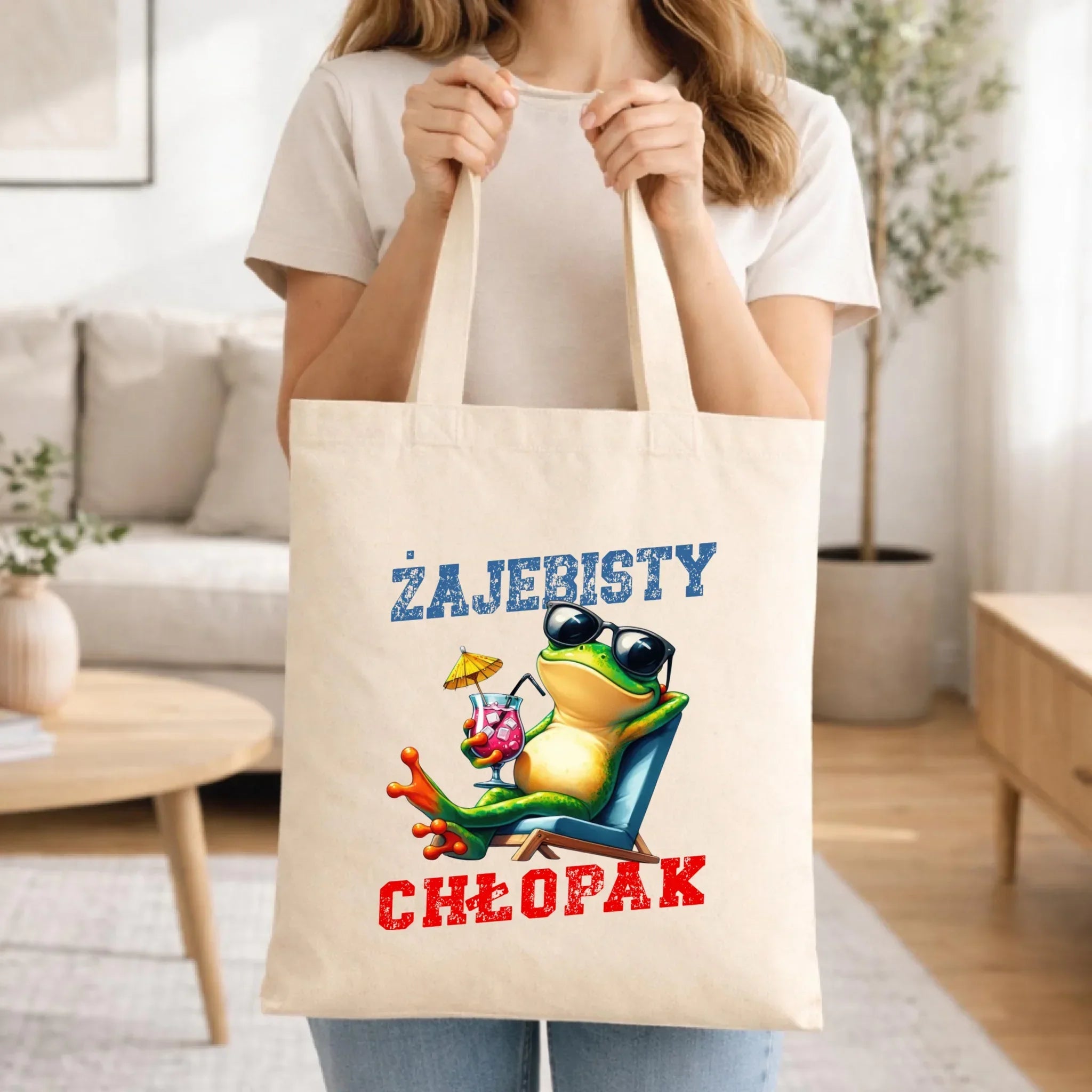 Torba z żabą - prezent dla chłopaka - Żajebisty chłopak DCH19 - StoryCups.pl