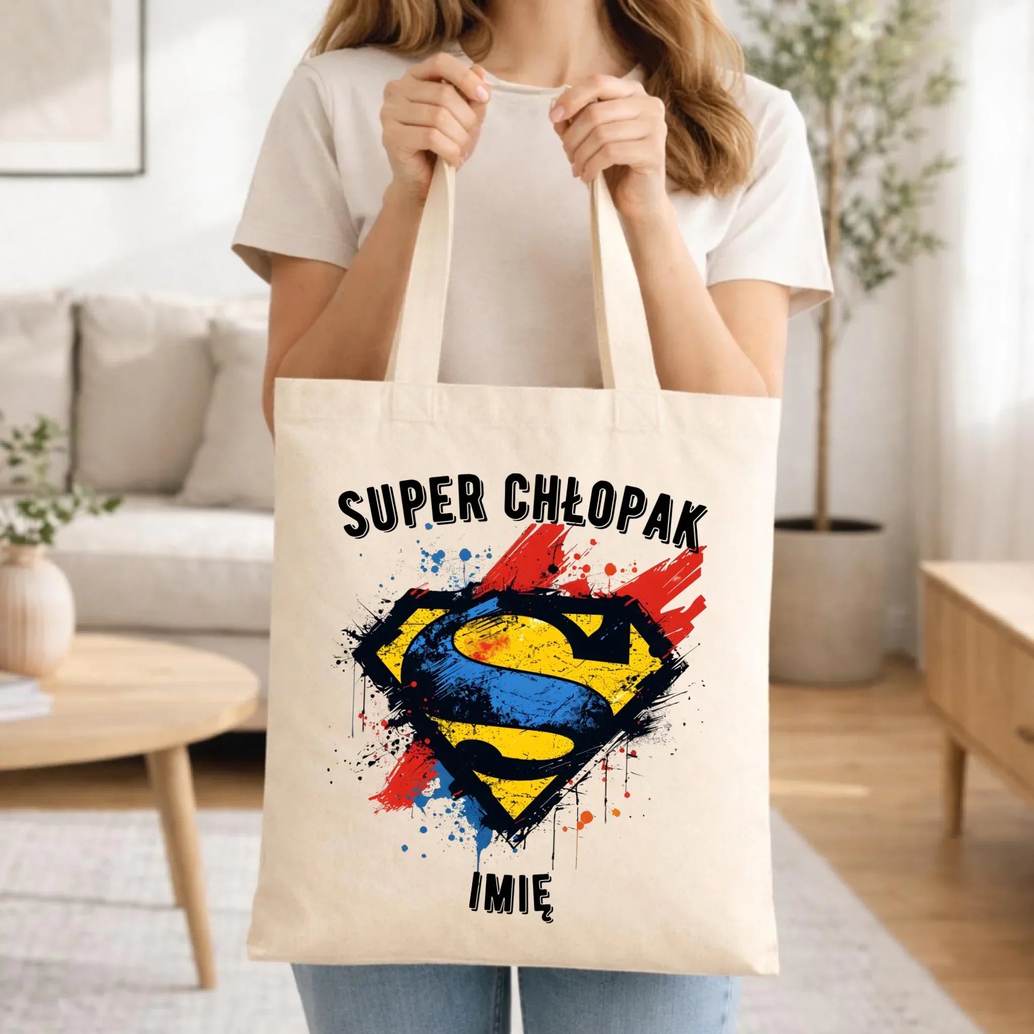 Torba - prezent na Dzień Chłopaka - Super Chłopak - personalizowana DCH18 - StoryCups.pl
