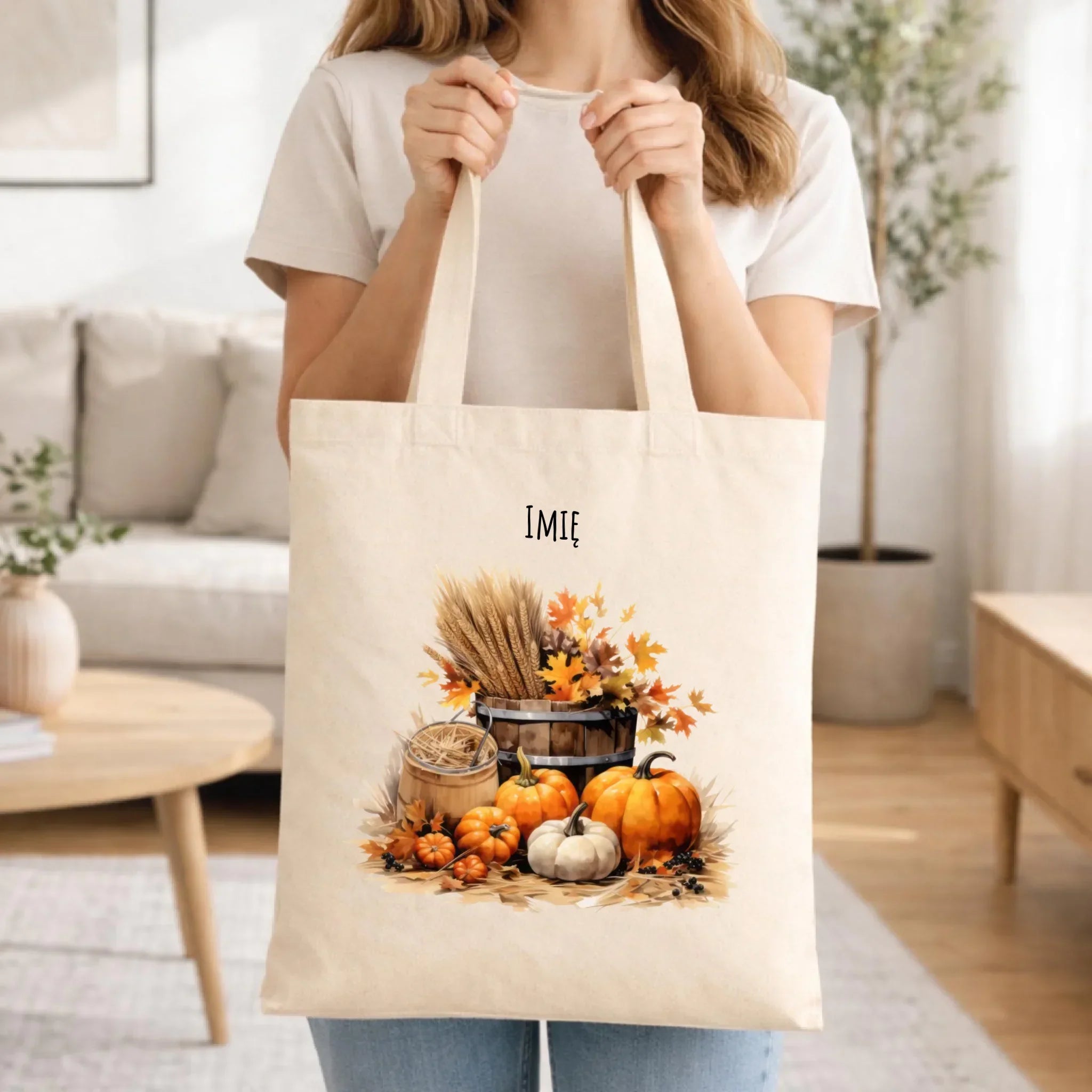 Torba na jesień - Harvest vibes - personalizowana JS09 - StoryCups.pl