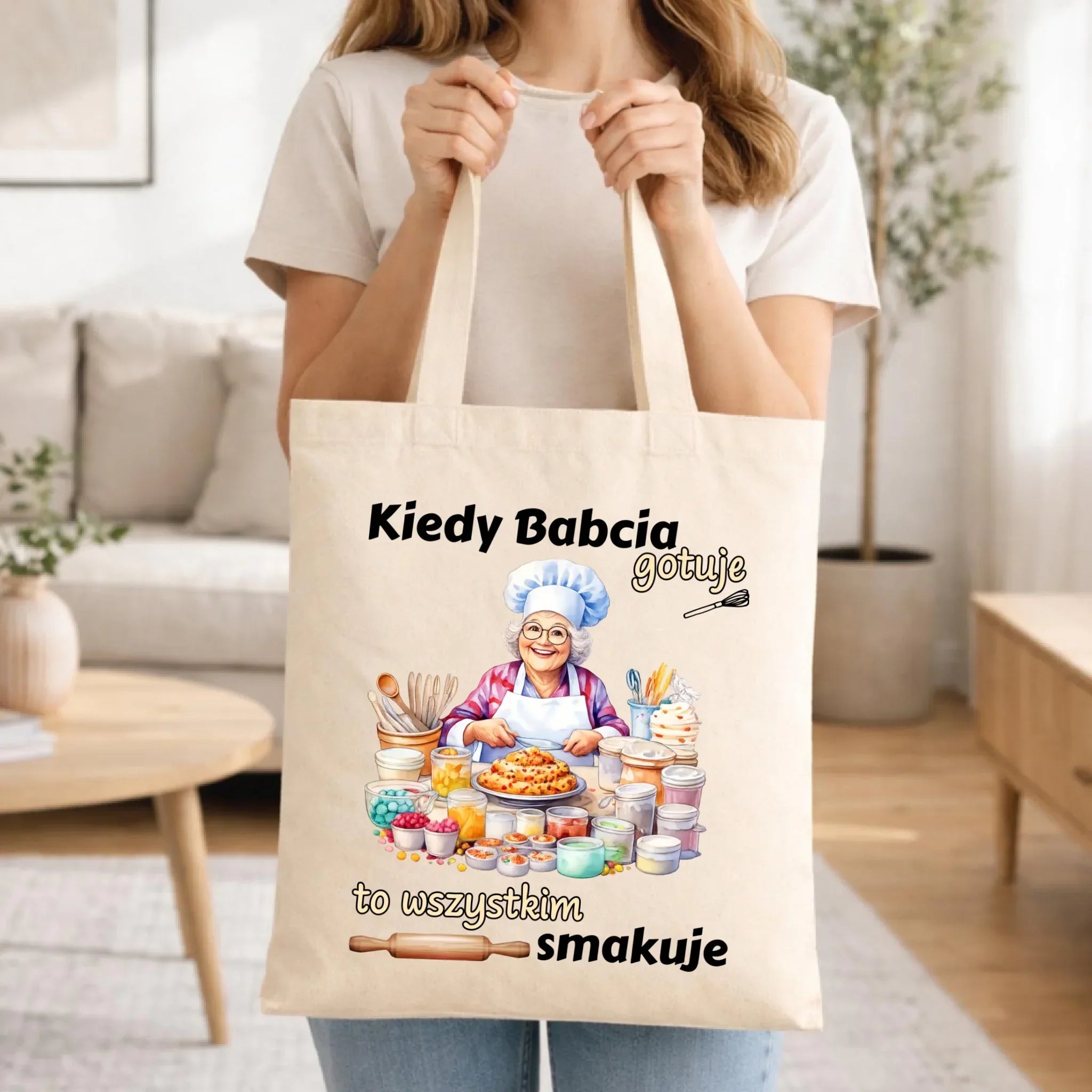 Torba dla babci - Kiedy babcia gotuje to wszystkim smakuje B34 - StoryCups.pl