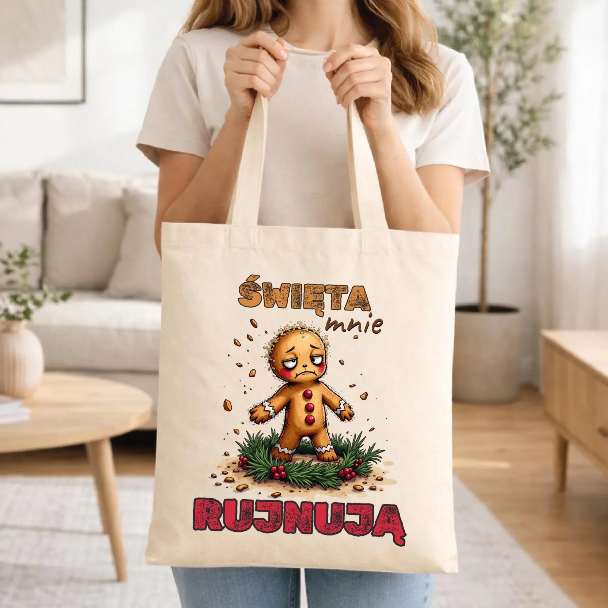 Torba świąteczna - Piernik Święta mnie rujnują BN143 - StoryCups.pl