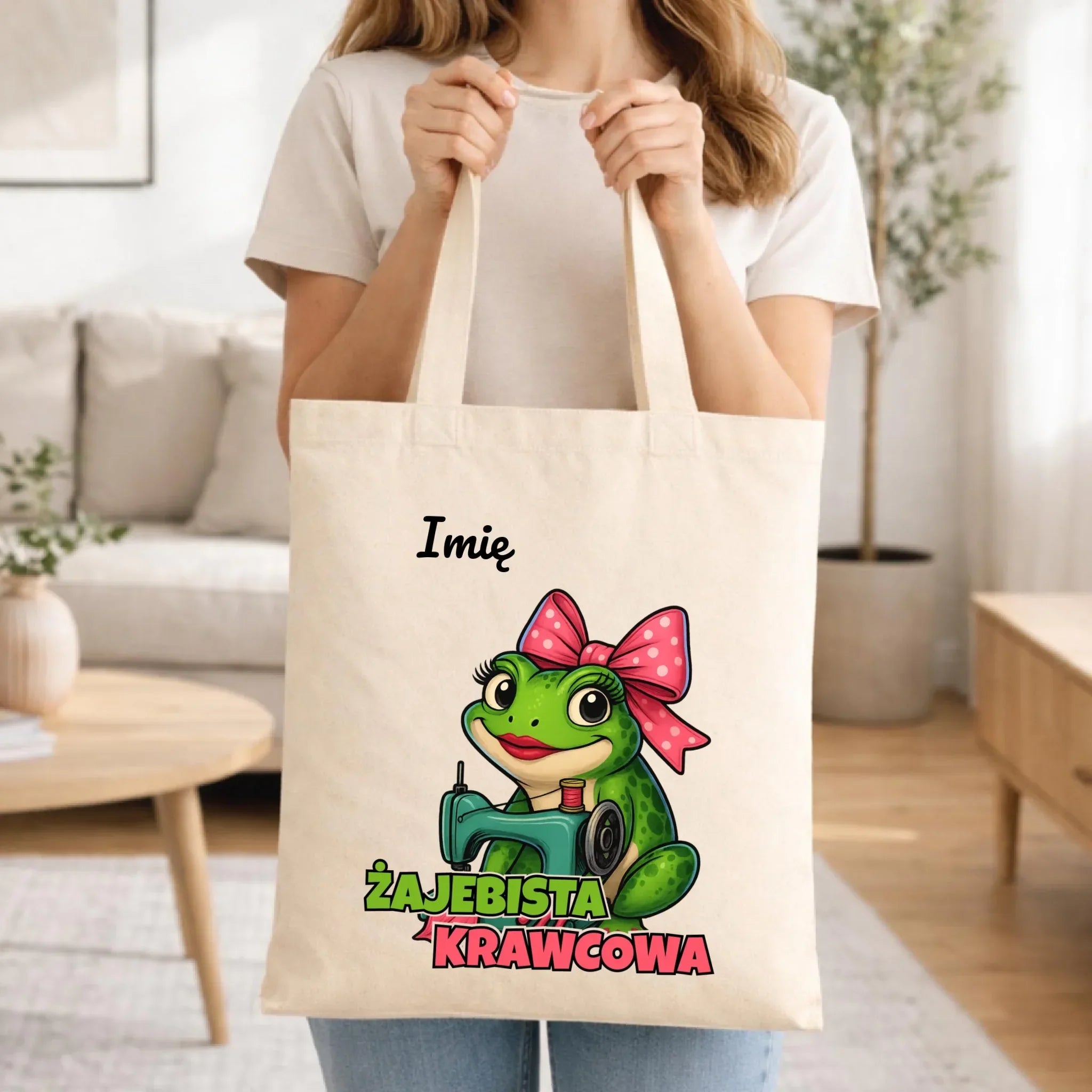 Torba szyciowa dla krawcowej - Żajebista Krawcowa - personalizowana HS32 - StoryCups.pl