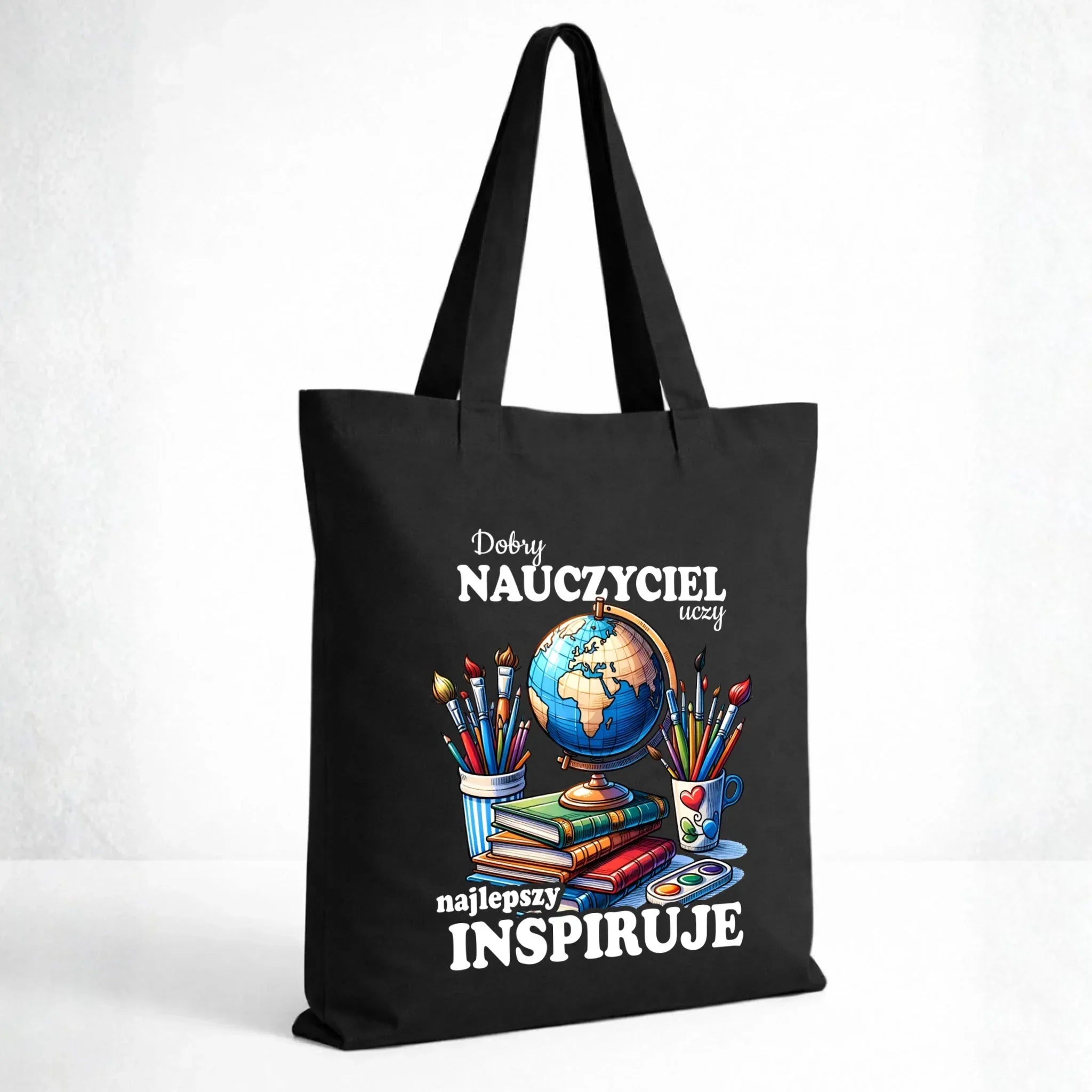 Torba dla nauczyciela - Dobry nauczyciel uczy najlepszy inspiruje N72 - StoryCups.pl