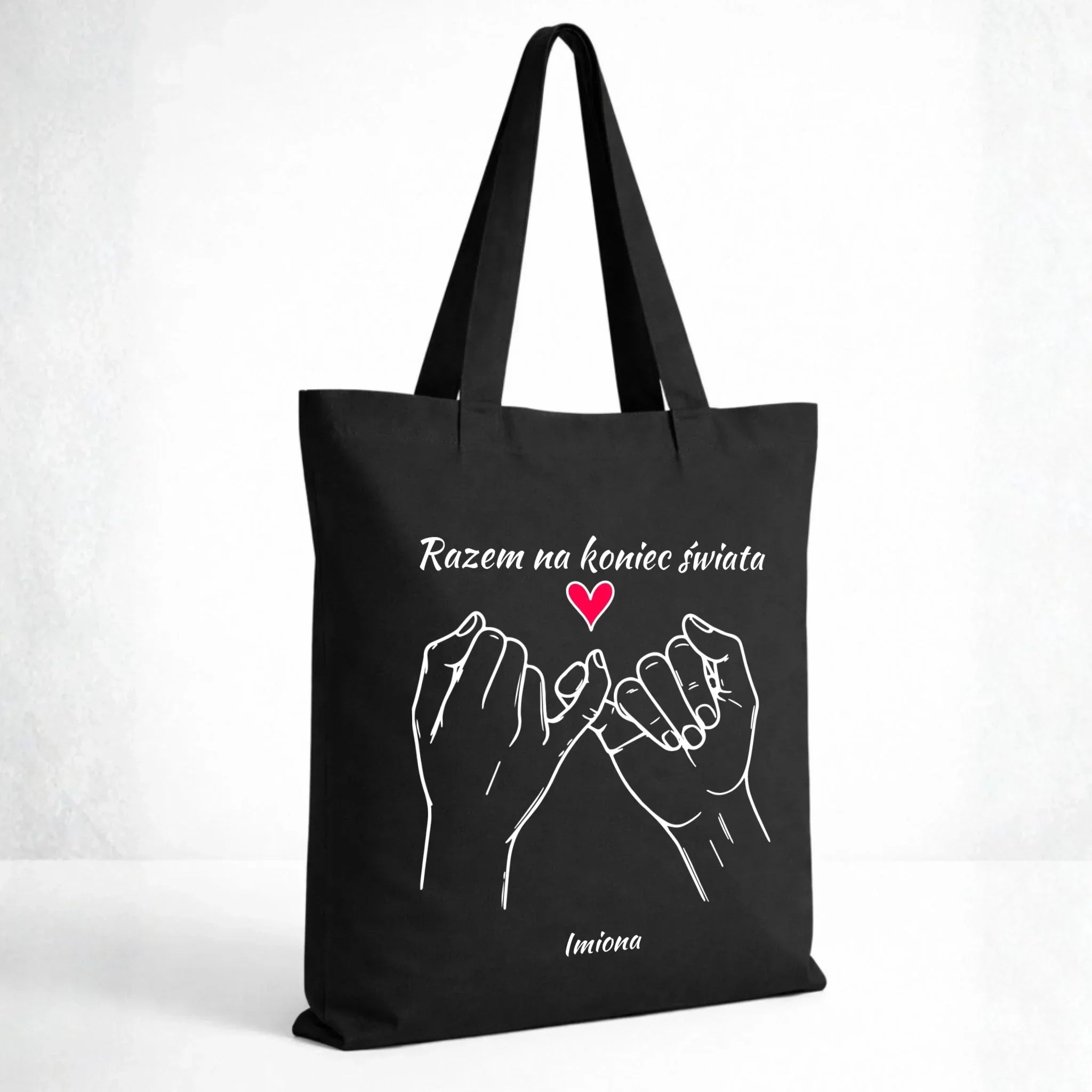 Torba dla par - Razem na koniec świata - personalizowana W60 - StoryCups.pl