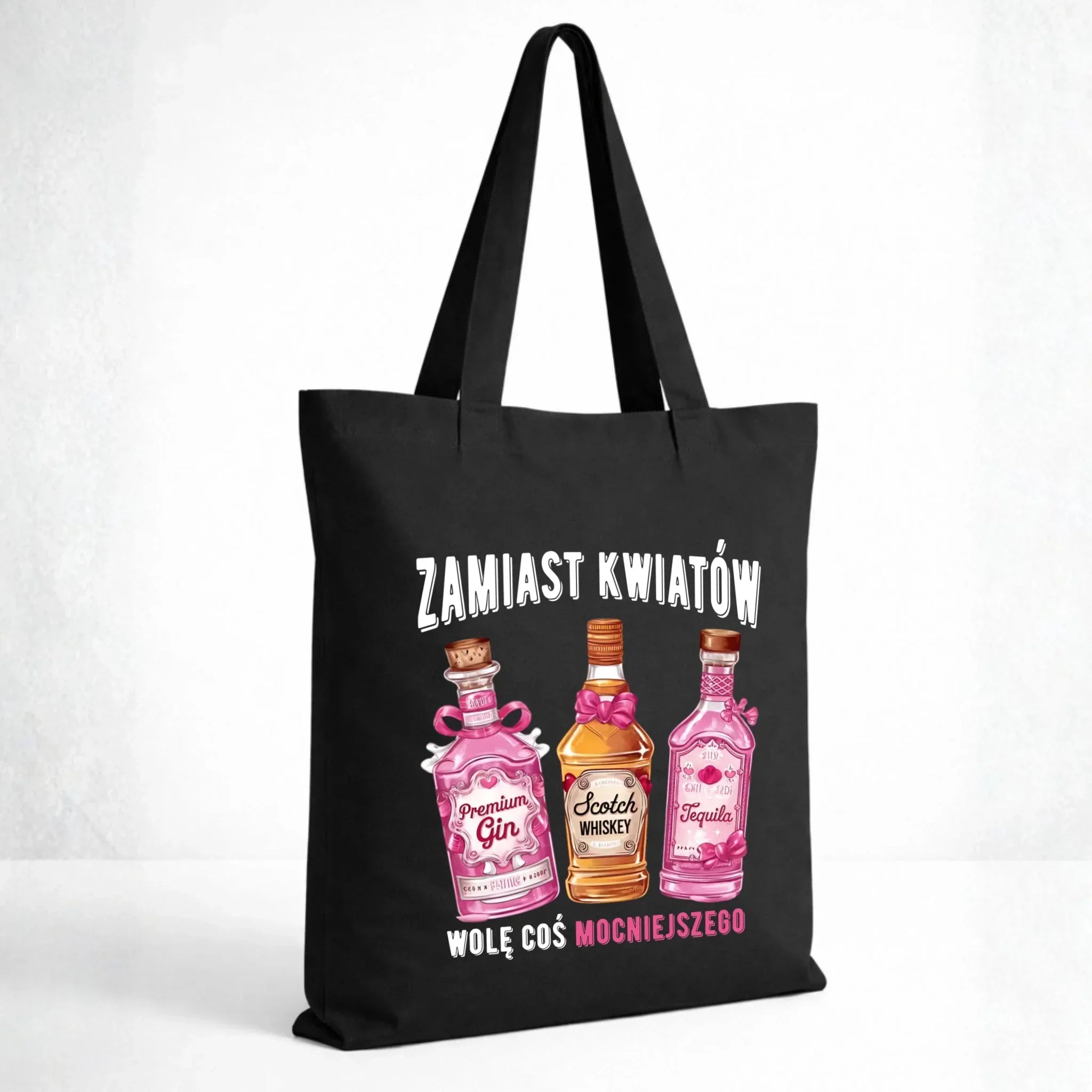 Torba dla niej - Zamiast kwiatów wolę coś mocniejszego W42 - StoryCups.pl