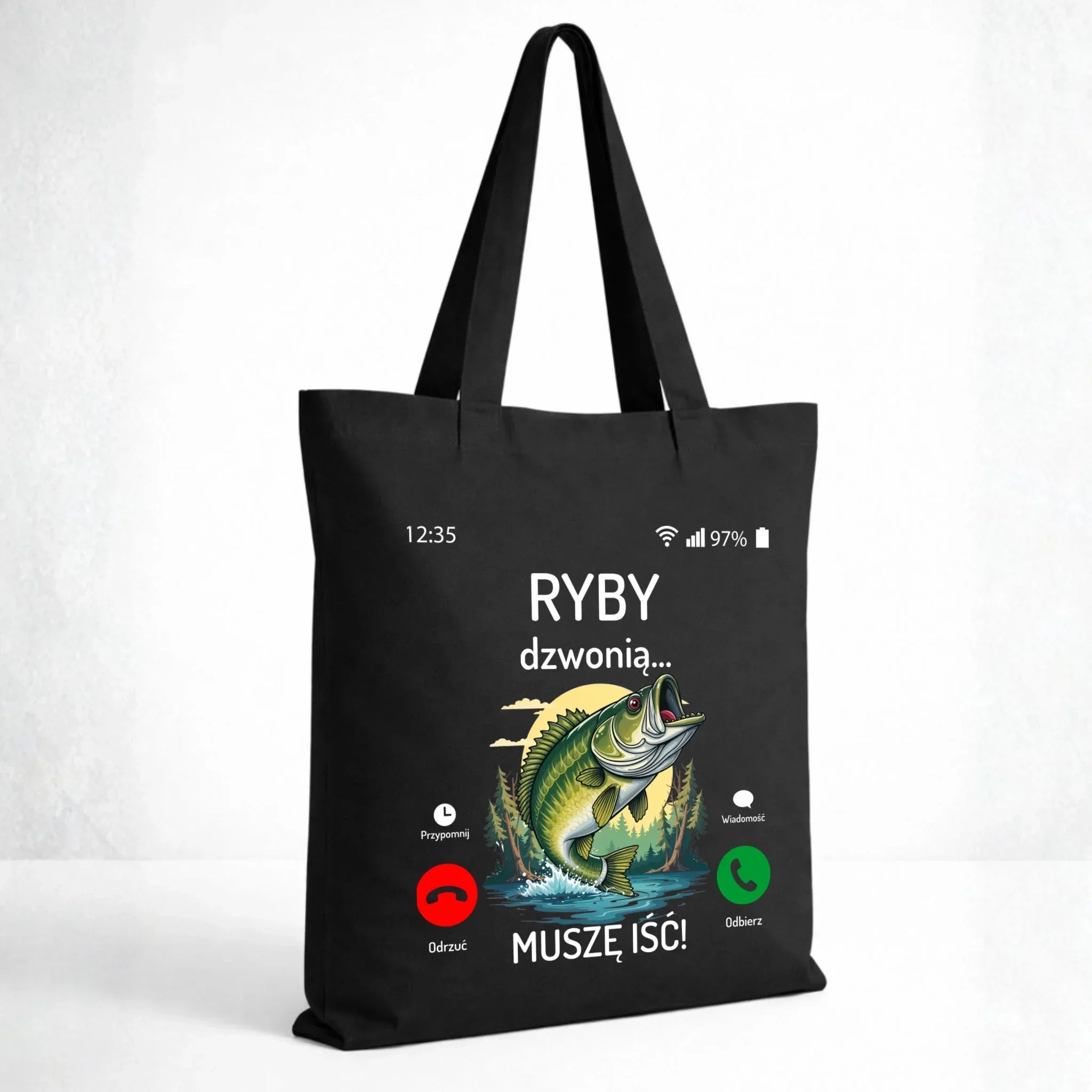 Torba dla dziadka wędkarza - Ryby dzwonią muszę iść D37 - StoryCups.pl