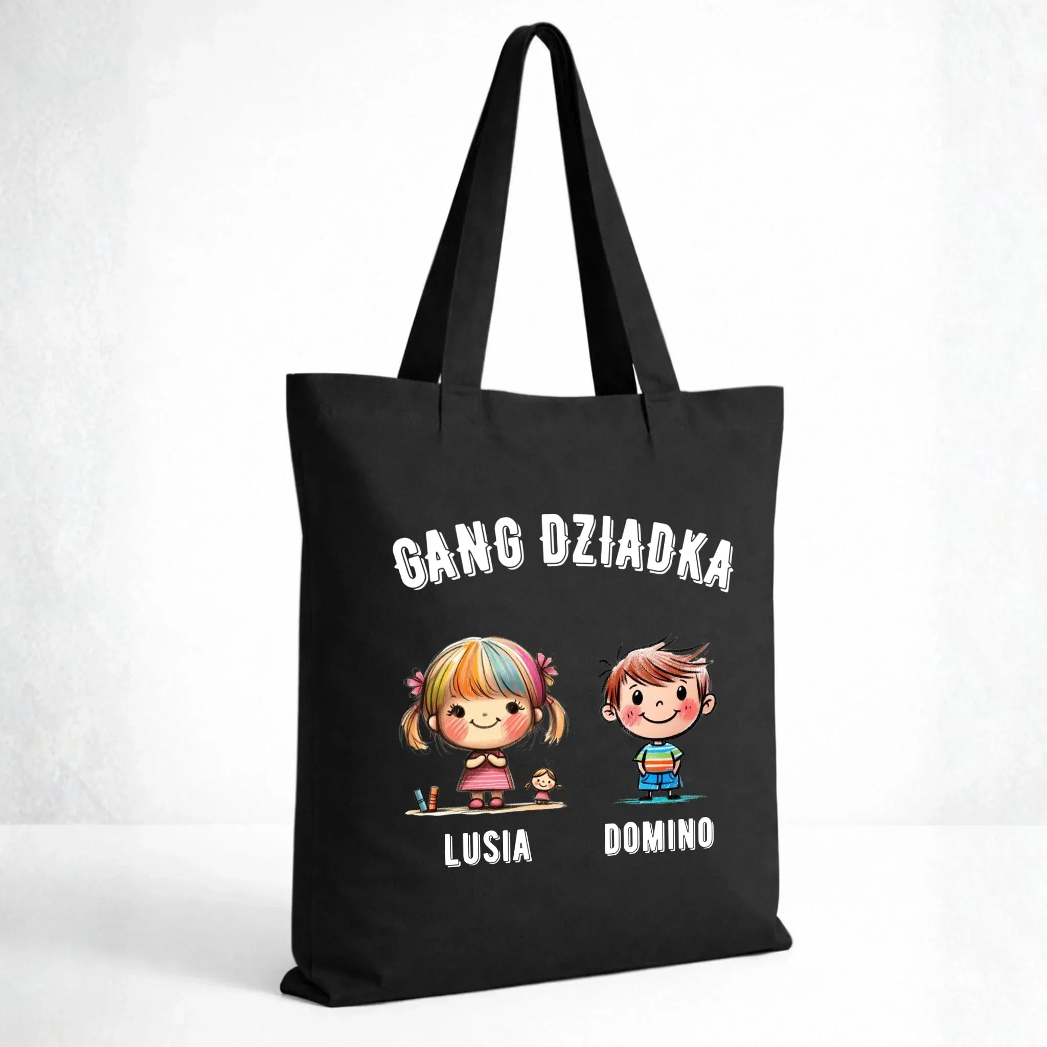 Torba dla dziadka - Gang Dziadka imiona wnuków 2-6 - personalizowana D18 - StoryCups.pl