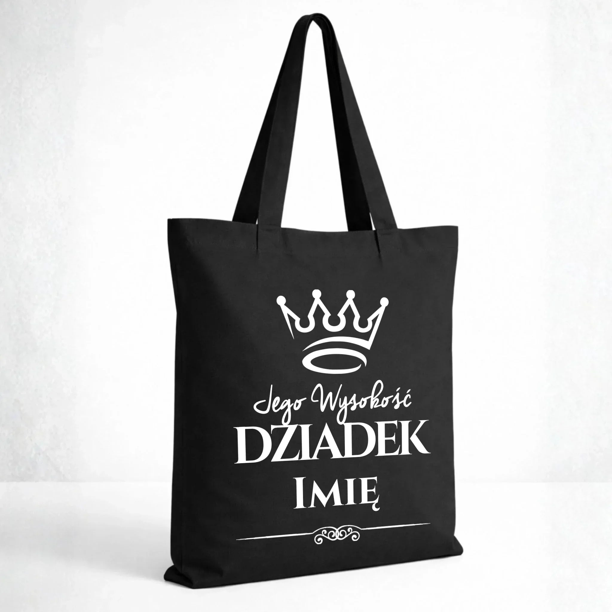 Torba dla dziadka - Jego Wysokość dziadek - personalizowana D11 - StoryCups.pl