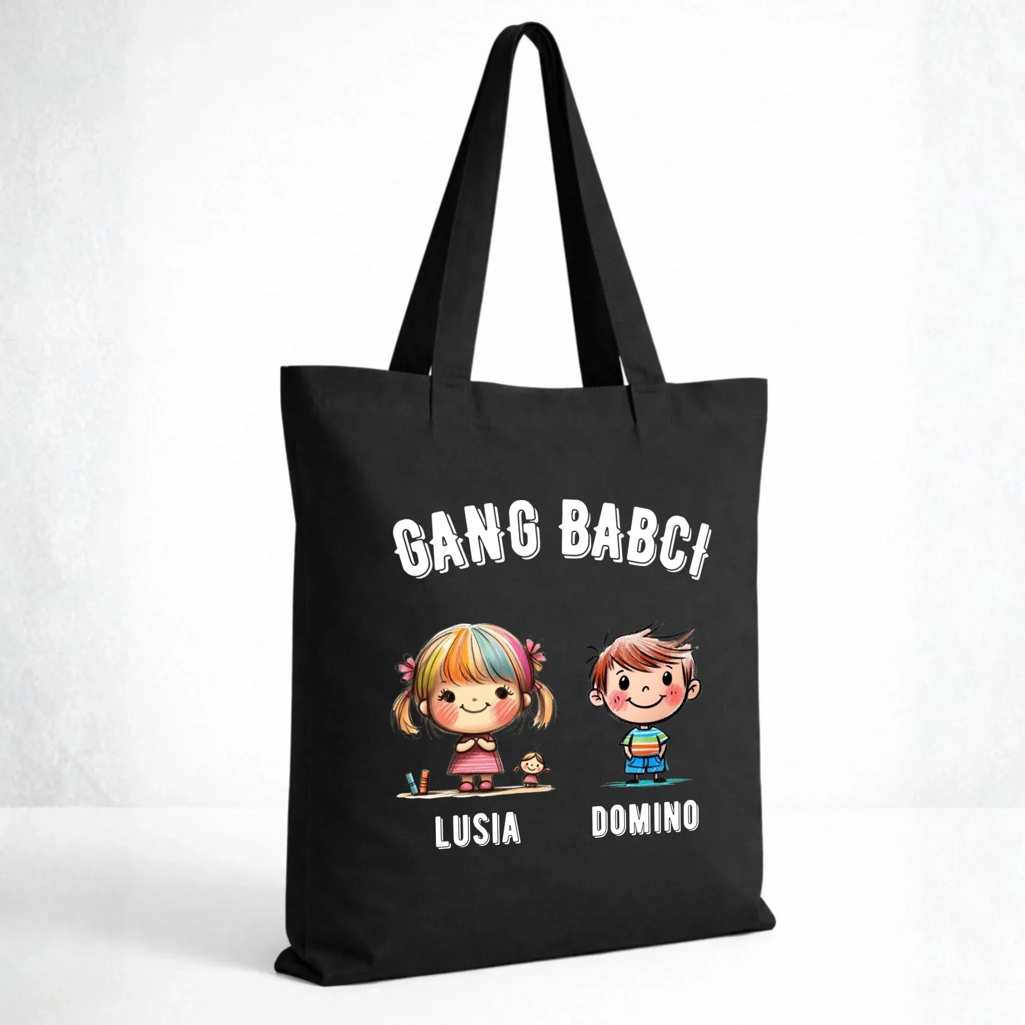Torba dla babci - Gang Babci imiona wnuków 2-6 - personalizowana B18 - StoryCups.pl