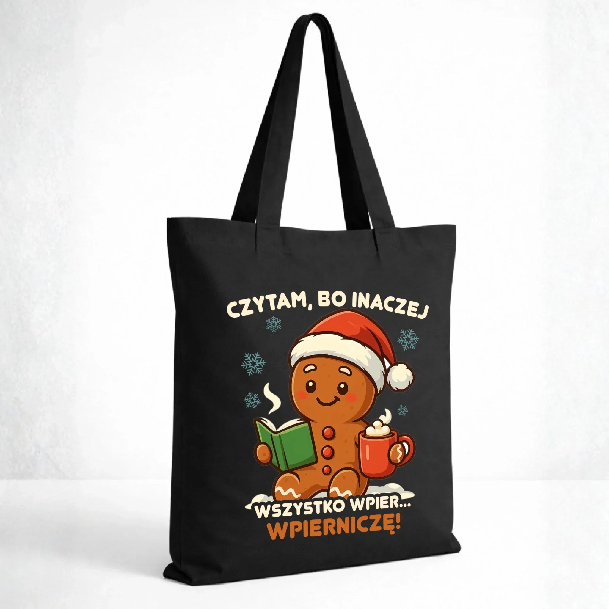 Torba świąteczna - Czytam, bo inaczej wszystko wpier... wpierniczę BN79 - StoryCups.pl
