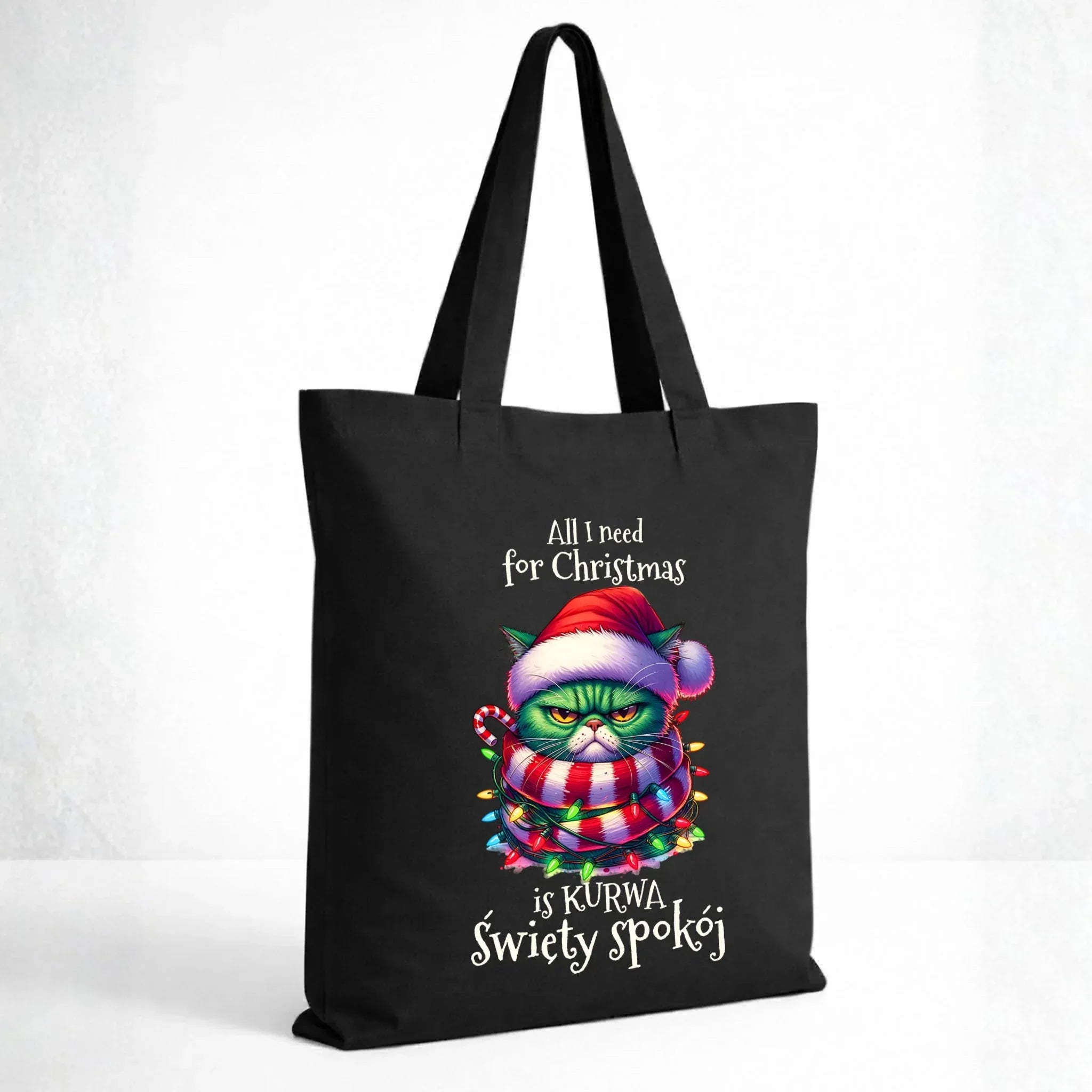 Torba świąteczna - All I need for Christmas is ku*wa święty spokój - bez cenzury BN101 - StoryCups.pl
