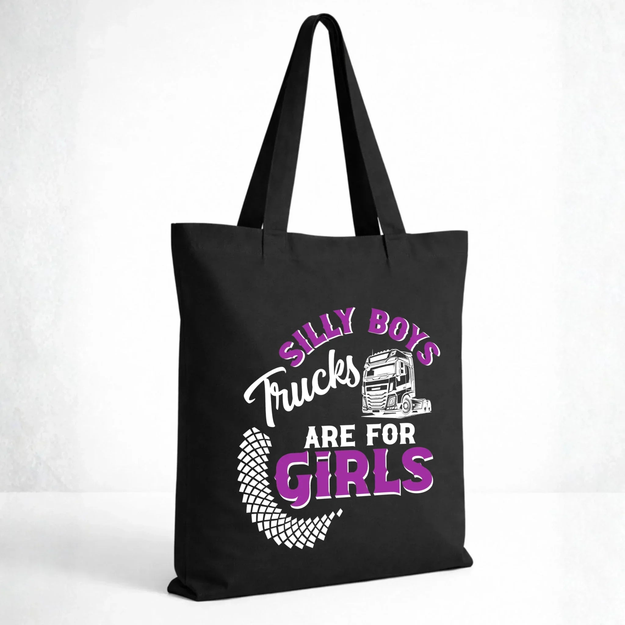 Torba - kierowca ciężarówki - Silly boys trucks are for girls ZKT11 - StoryCups.pl