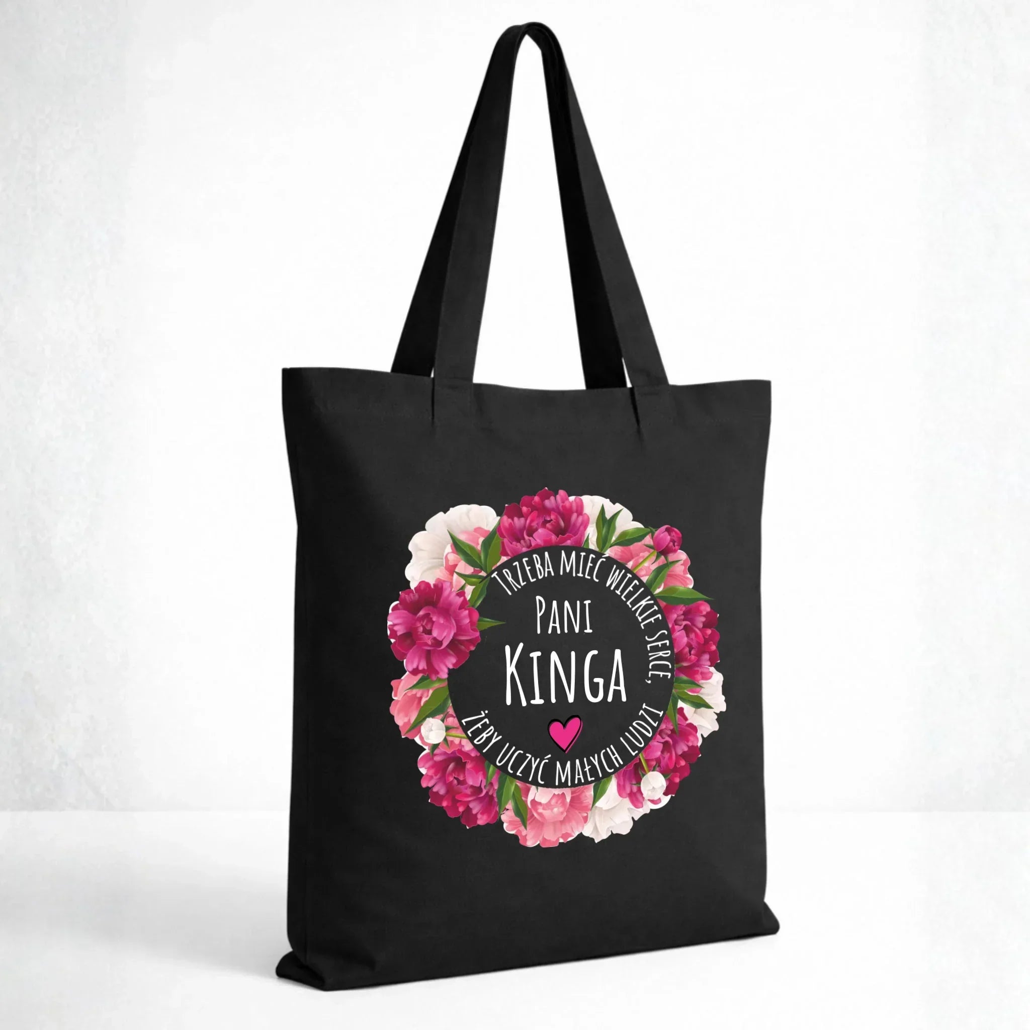 Torba dla nauczycielki - Trzeba mieć wielkie serce - personalizowana N18 - StoryCups.pl