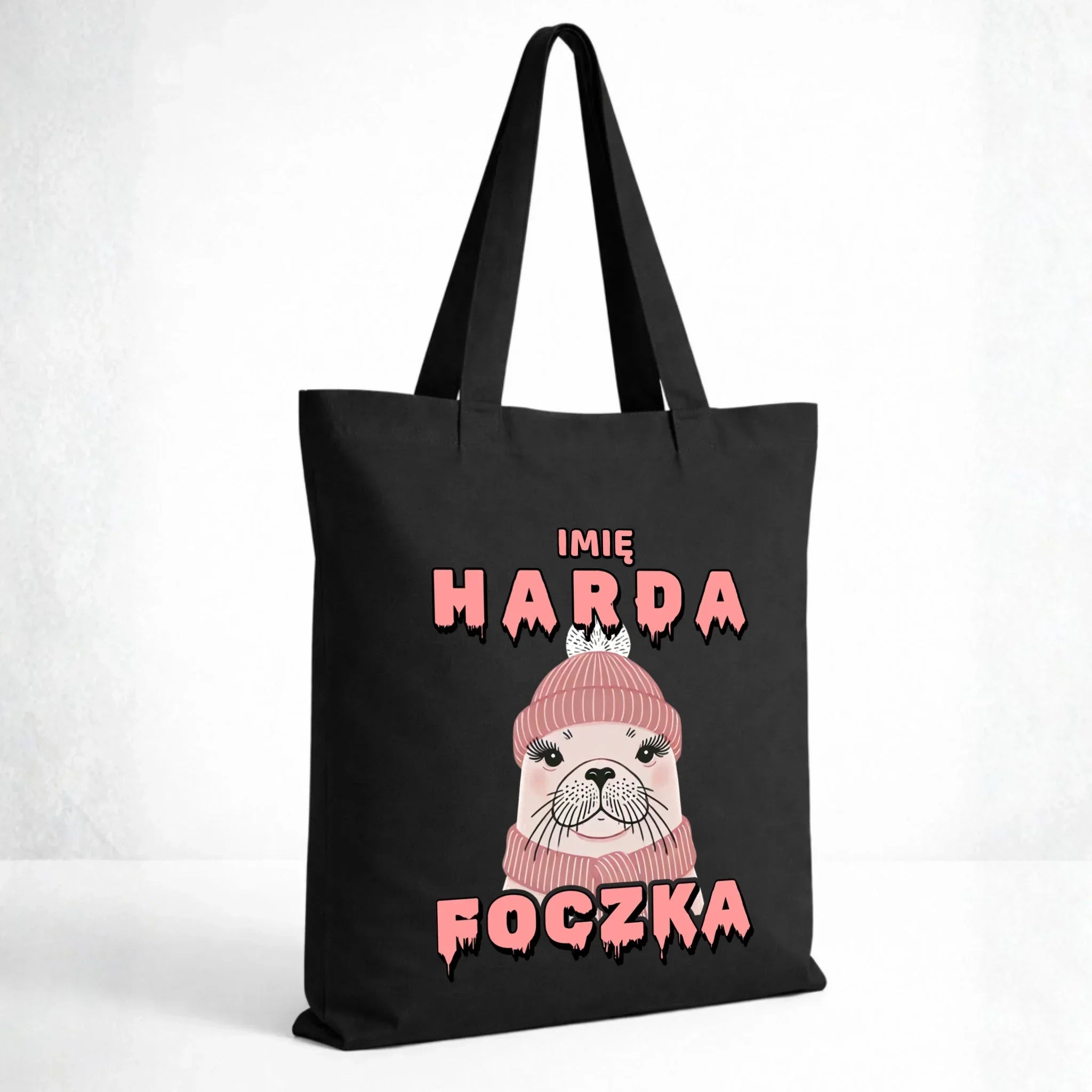 Torba - prezent dla morsa - Harda foczka - personalizowana HM05 - StoryCups.pl