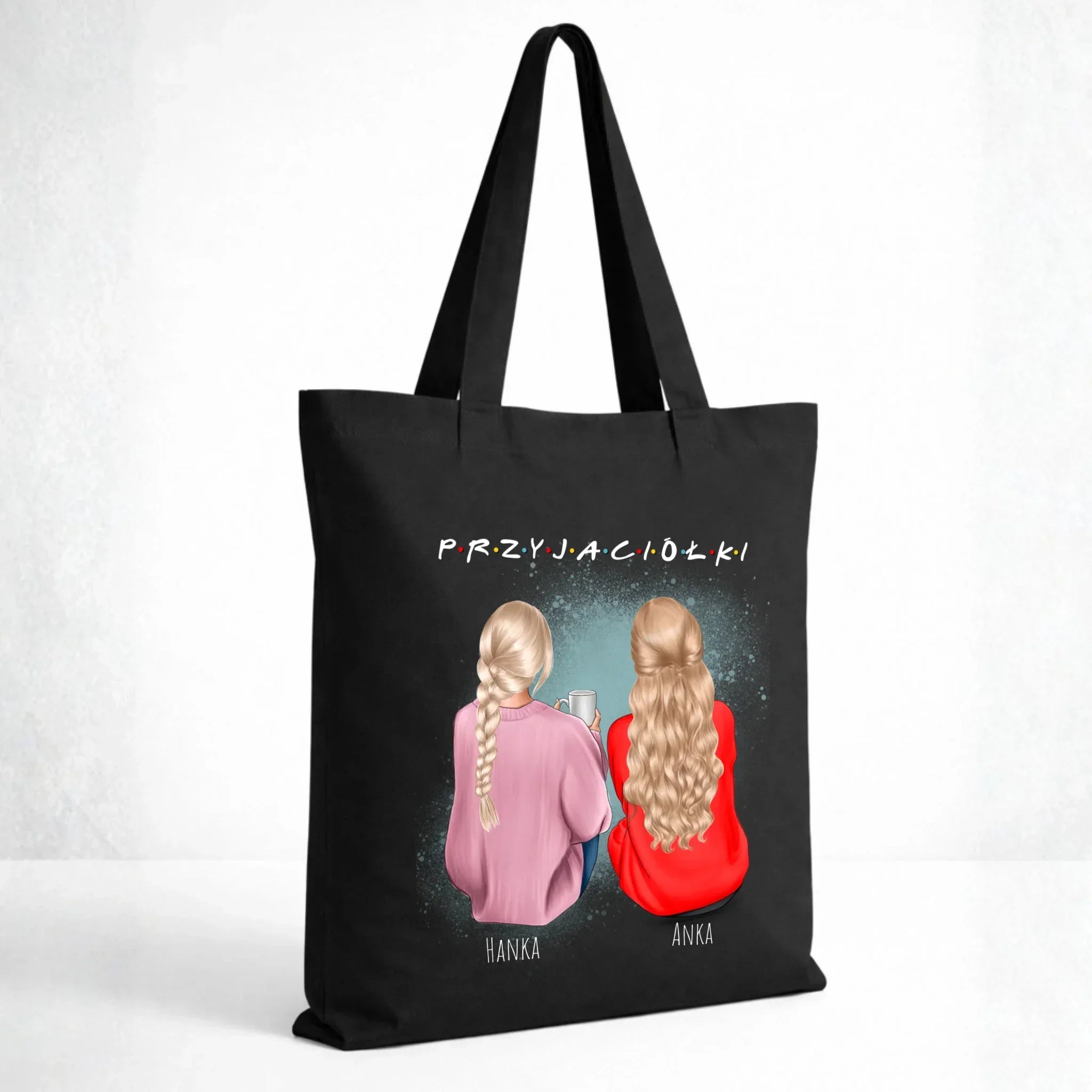 Torba - prezent dla przyjaciółki - personalizowane postacie 2-4 osoby PR02 - StoryCups.pl