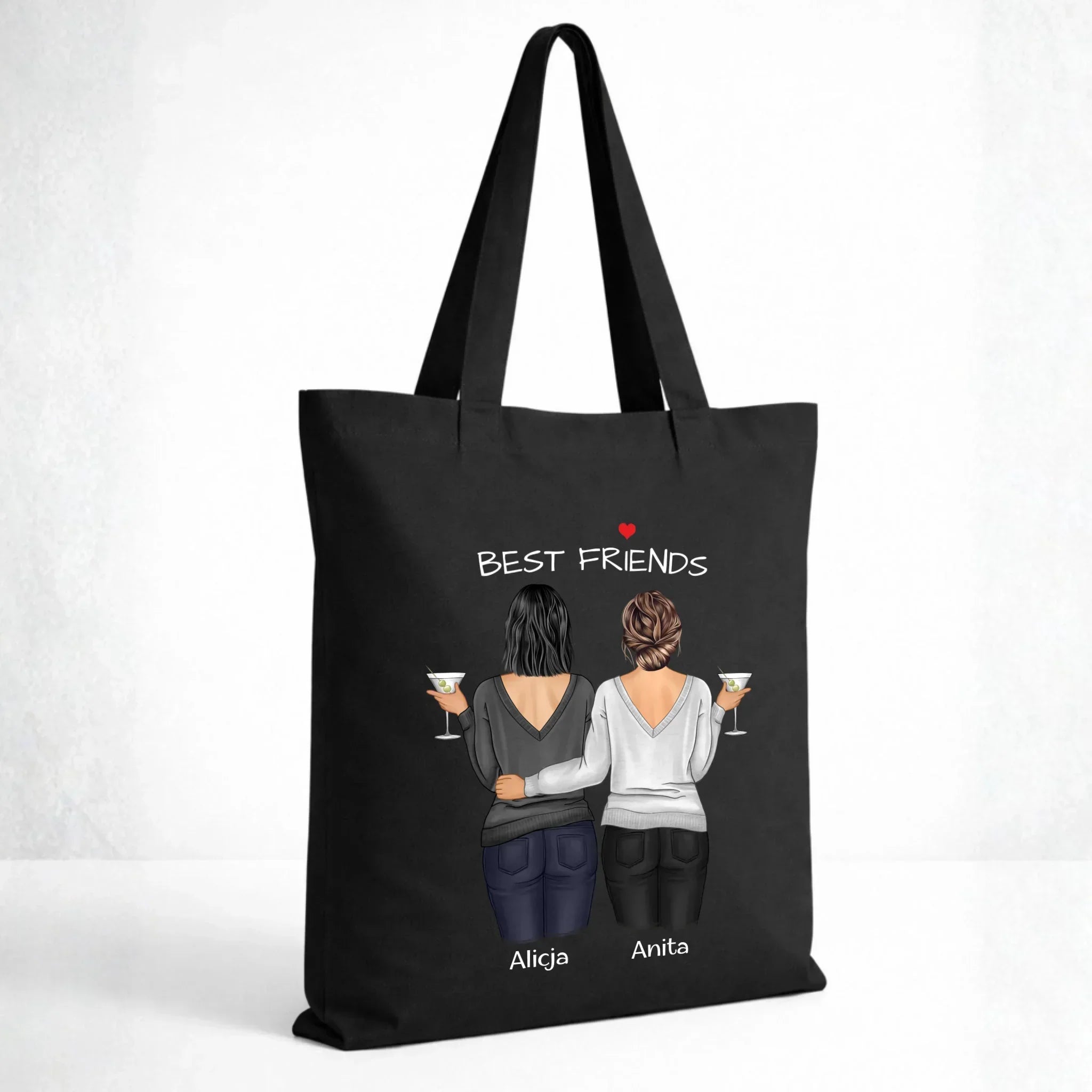 Torba - prezent dla przyjaciółki - Best Friends - personalizowane postacie 2-4 osoby PR03 - StoryCups.pl