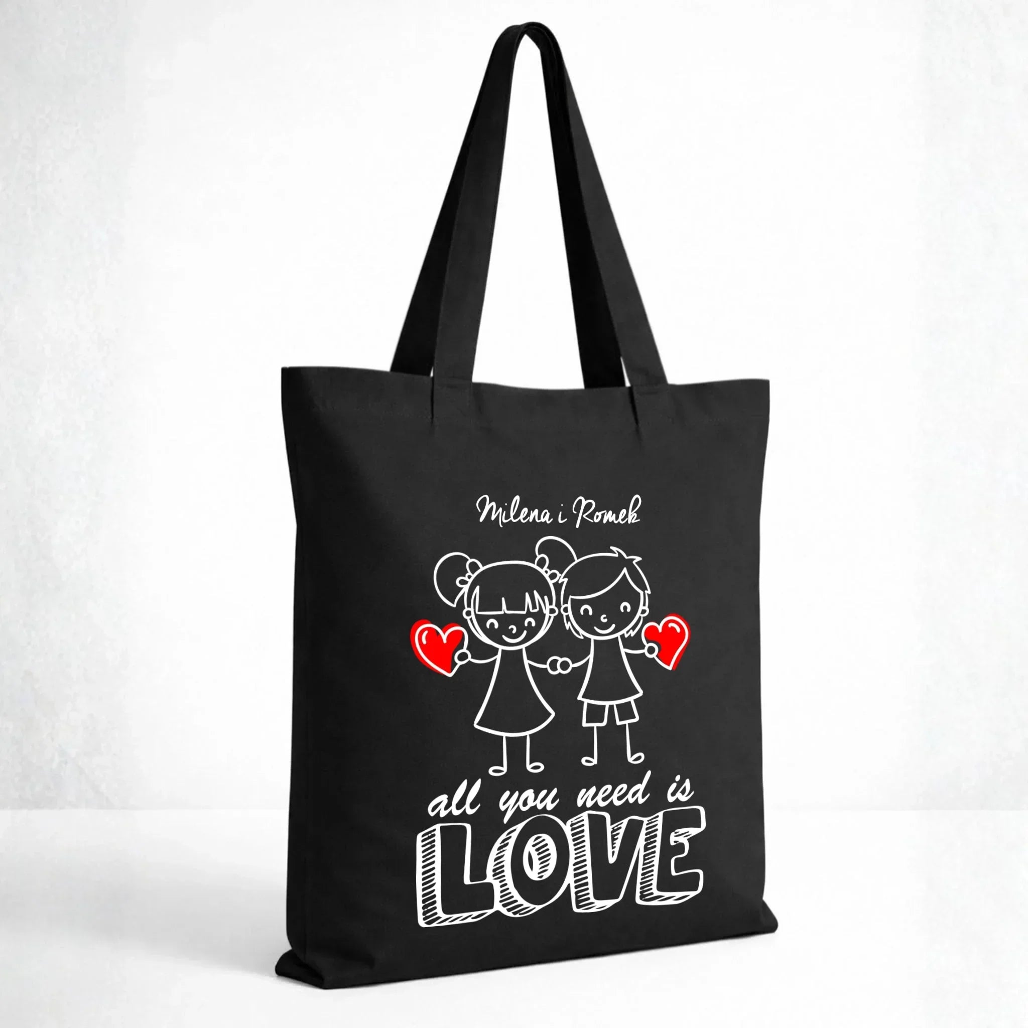 Torba dla par - All You need is love - personalizowana W13 - StoryCups.pl