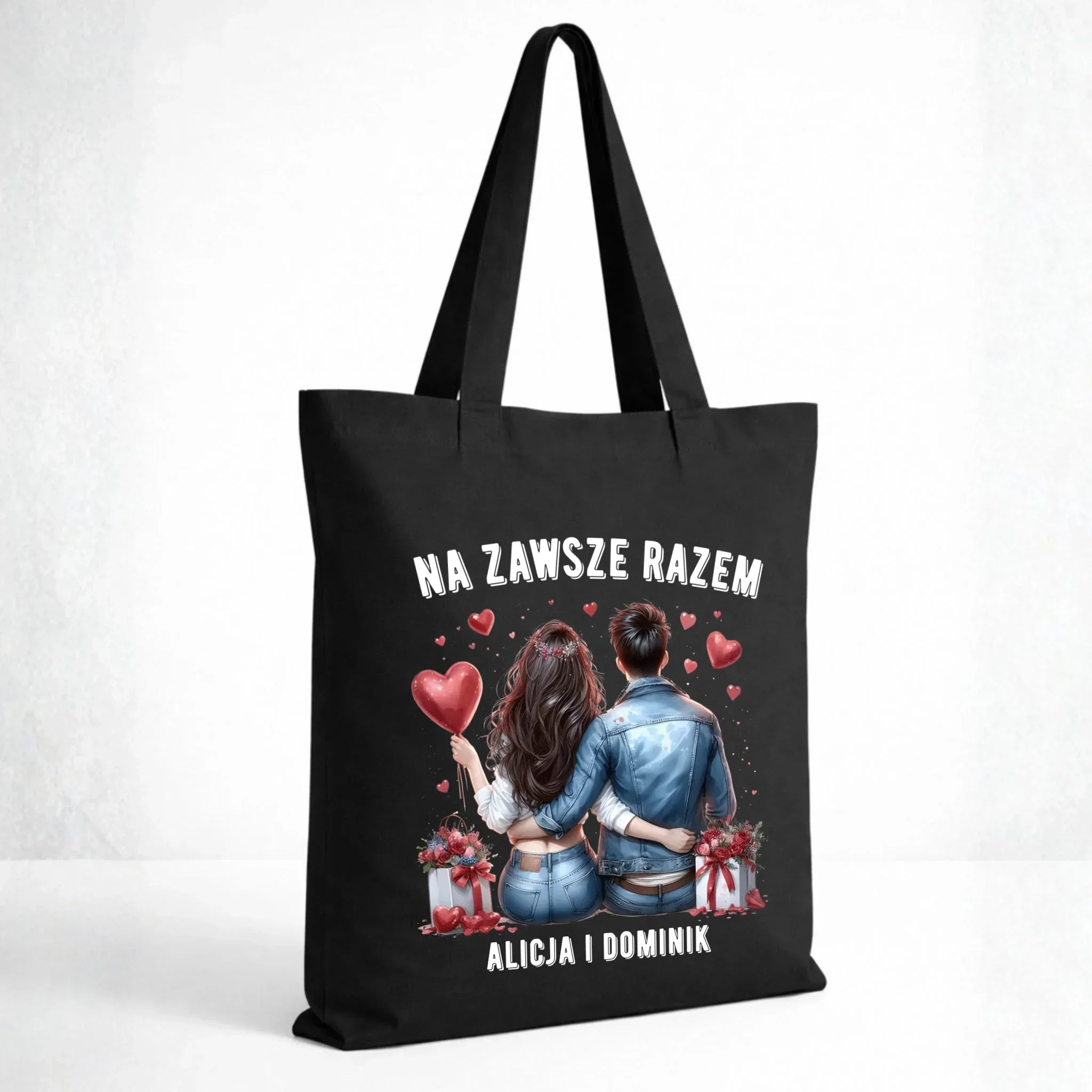 Torba dla par - Na zawsze razem - personalizowana W07 - StoryCups.pl