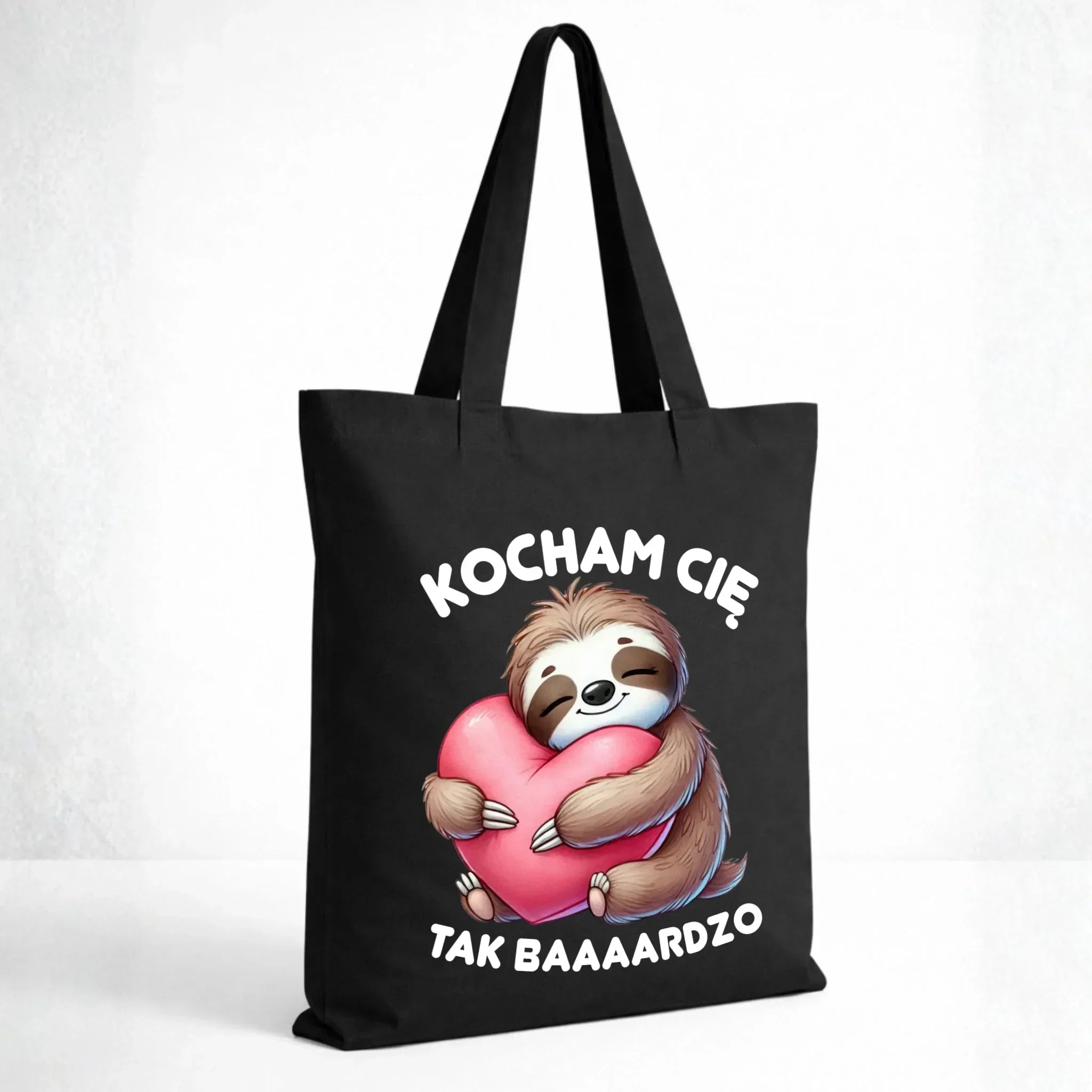 Torba - Leniwiec Kocham Cię tak baaaardzo W16 - StoryCups.pl