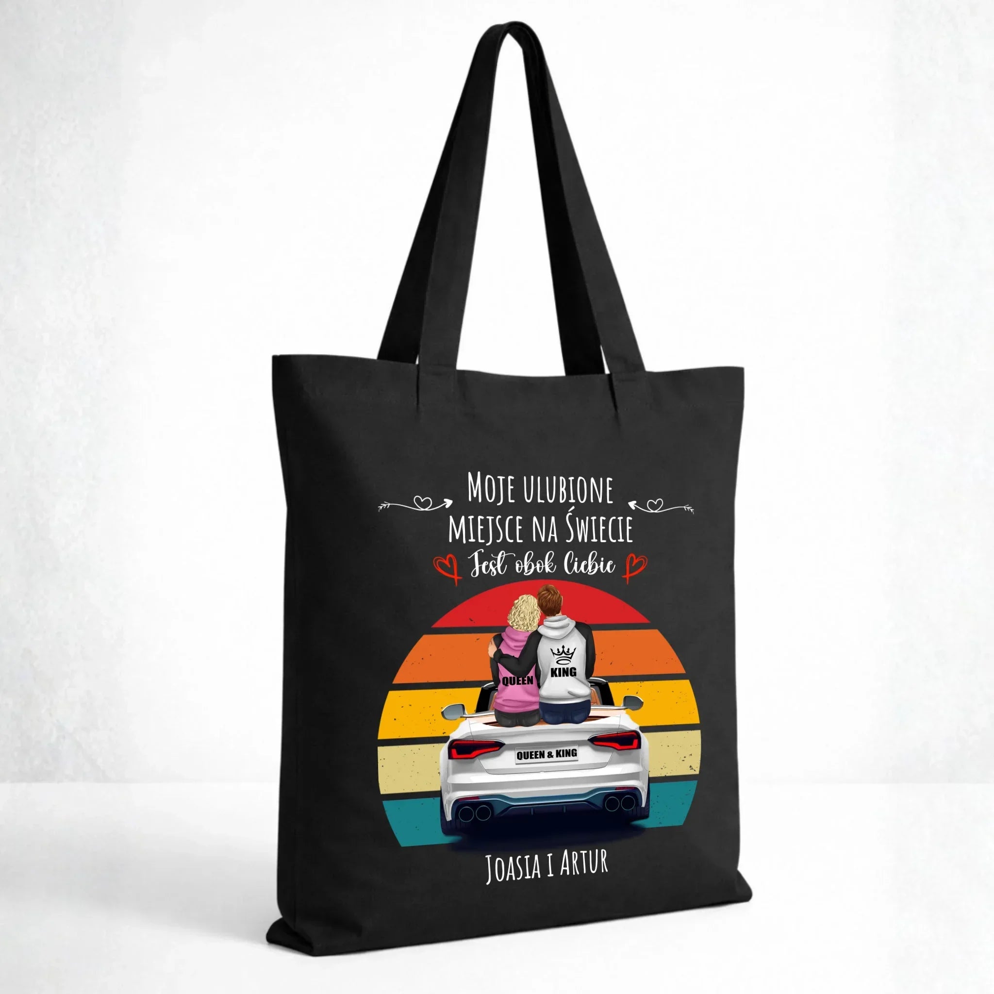 Torba dla par - Moje ulubione miejsce - personalizowana W06 - StoryCups.pl