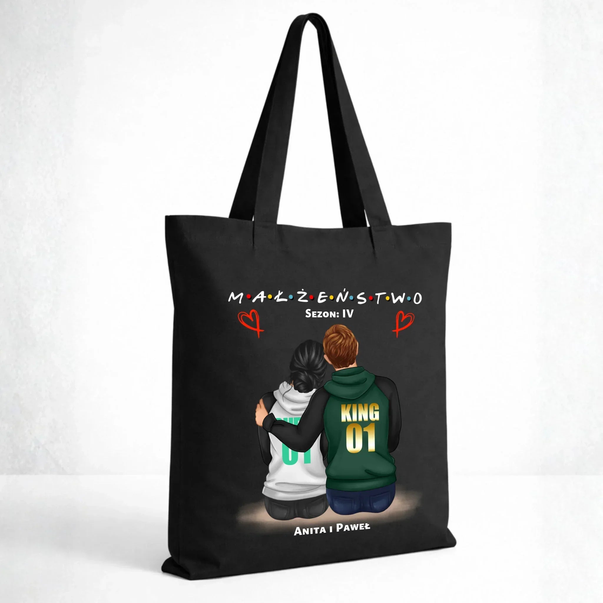 Torba dla par - Małżeństwo Sezon - personalizowana W05 - StoryCups.pl