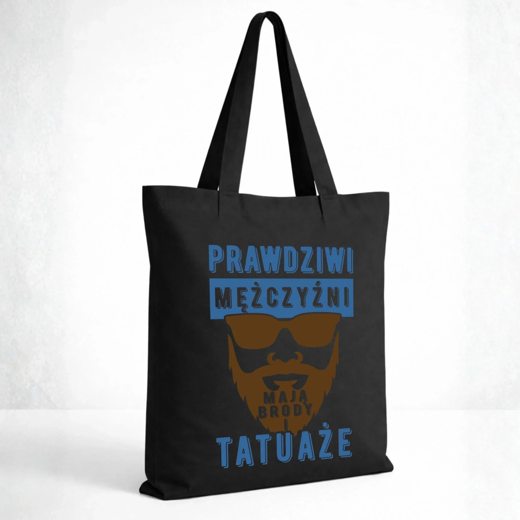 Torba - Prezent dla faceta - Prawdziwi mężczyźni mają brody i tatuaże DCH22 - StoryCups.pl