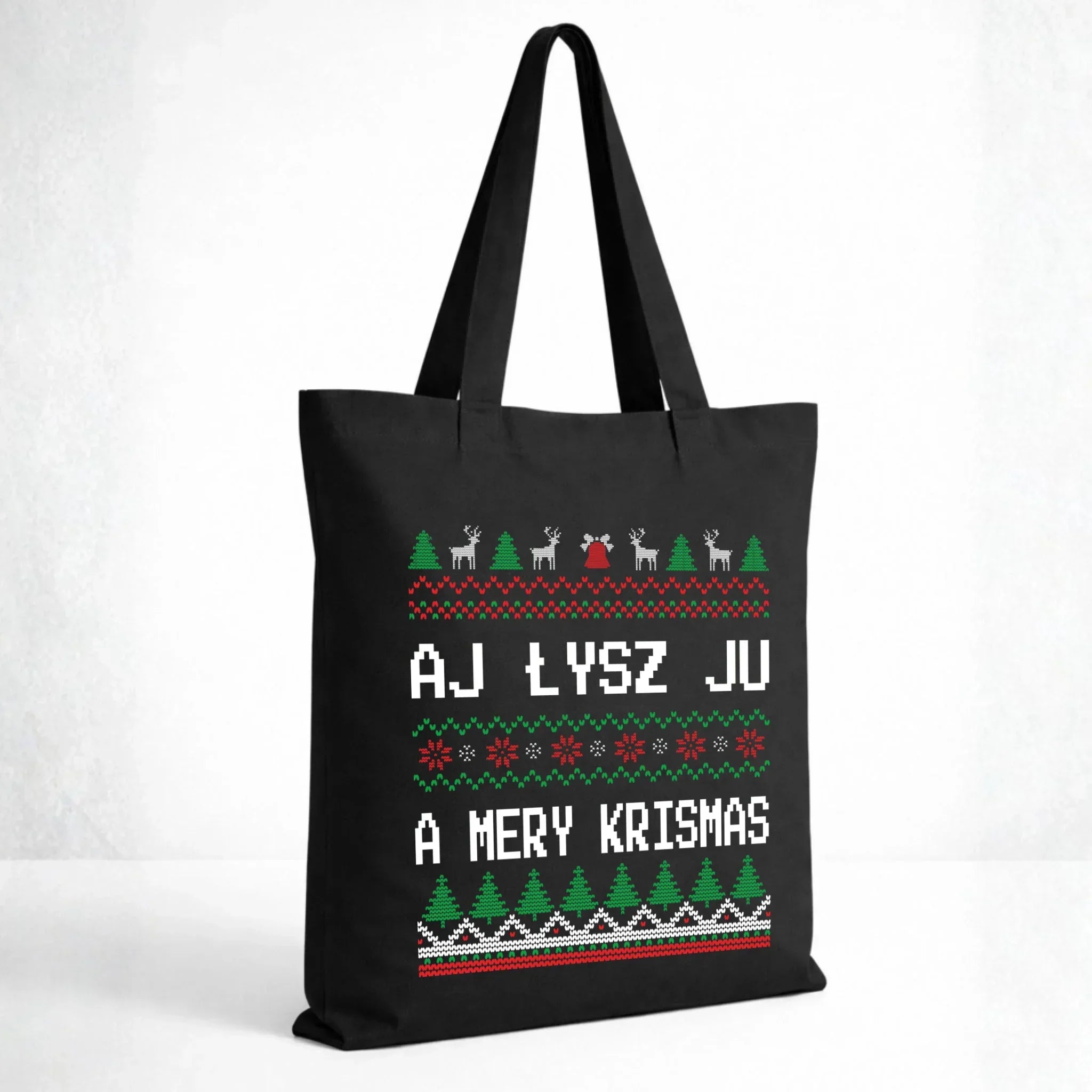 Torba świąteczna - Aj łysz ju a mery krismas BN12 - StoryCups.pl