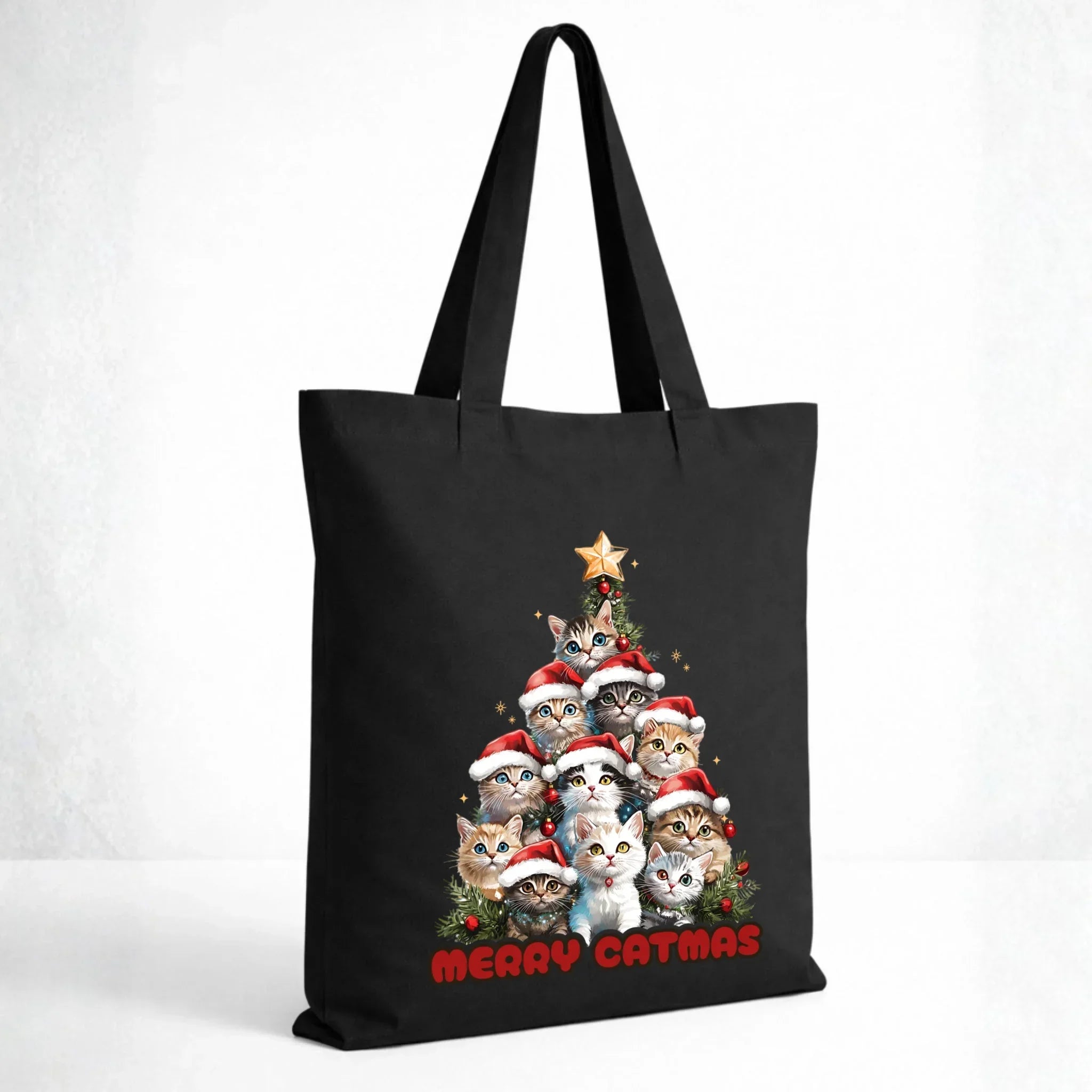 Torba świąteczna - Kocia choinka Merry Catmas BN20 - StoryCups.pl