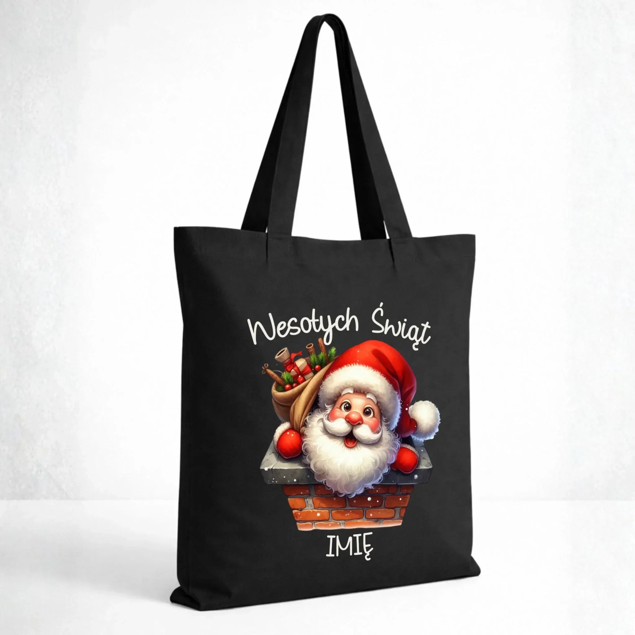 Torba świąteczna - prezent na Mikołajki Mikołaj - personalizowana BN08 - StoryCups.pl