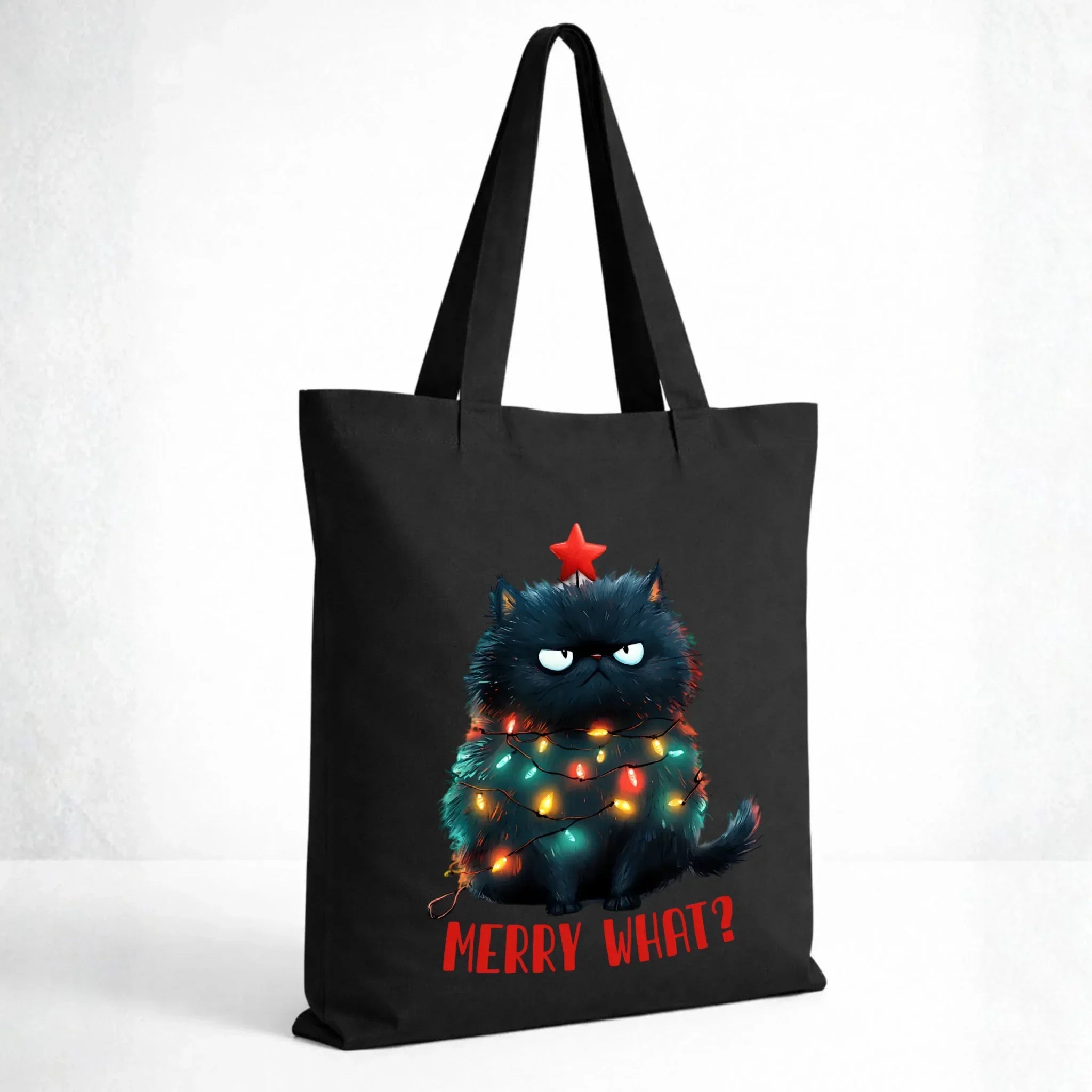 Torba świąteczna - Grumpy Cat Merry what? BN37 - StoryCups.pl