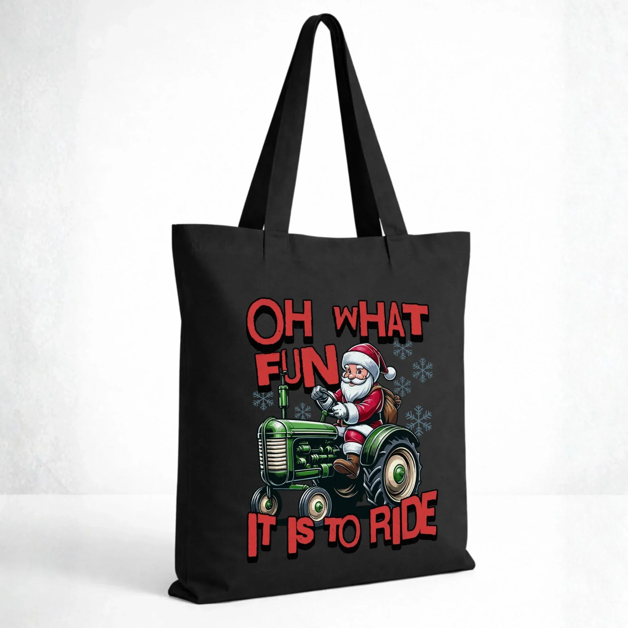Torba świąteczna - Mikołaj na traktorze - Oh what fun BN48 - StoryCups.pl