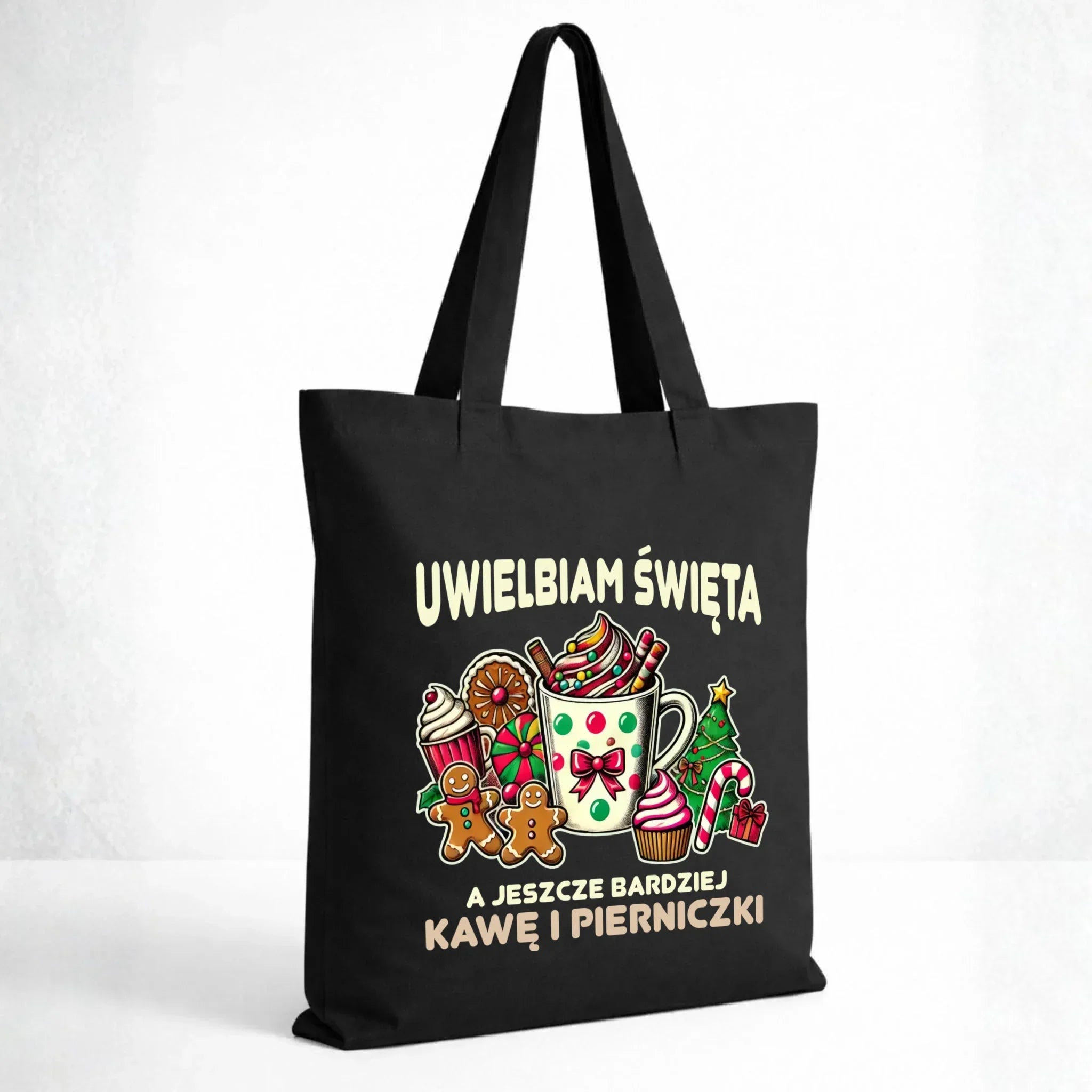 Torba świąteczna - Uwielbiam święta kawę i pierniczki BN47 - StoryCups.pl