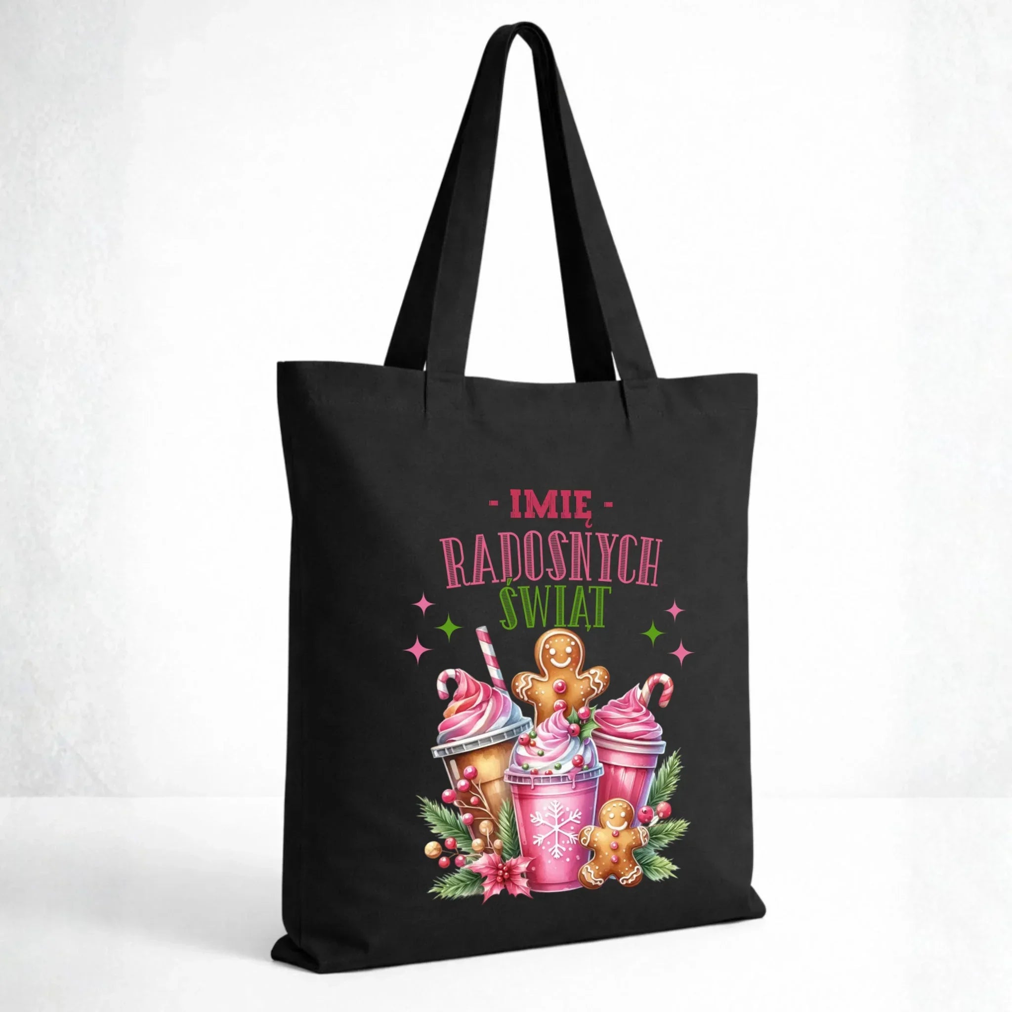 Torba świąteczna - Radosnych Świąt - personalizowana BN58 - StoryCups.pl