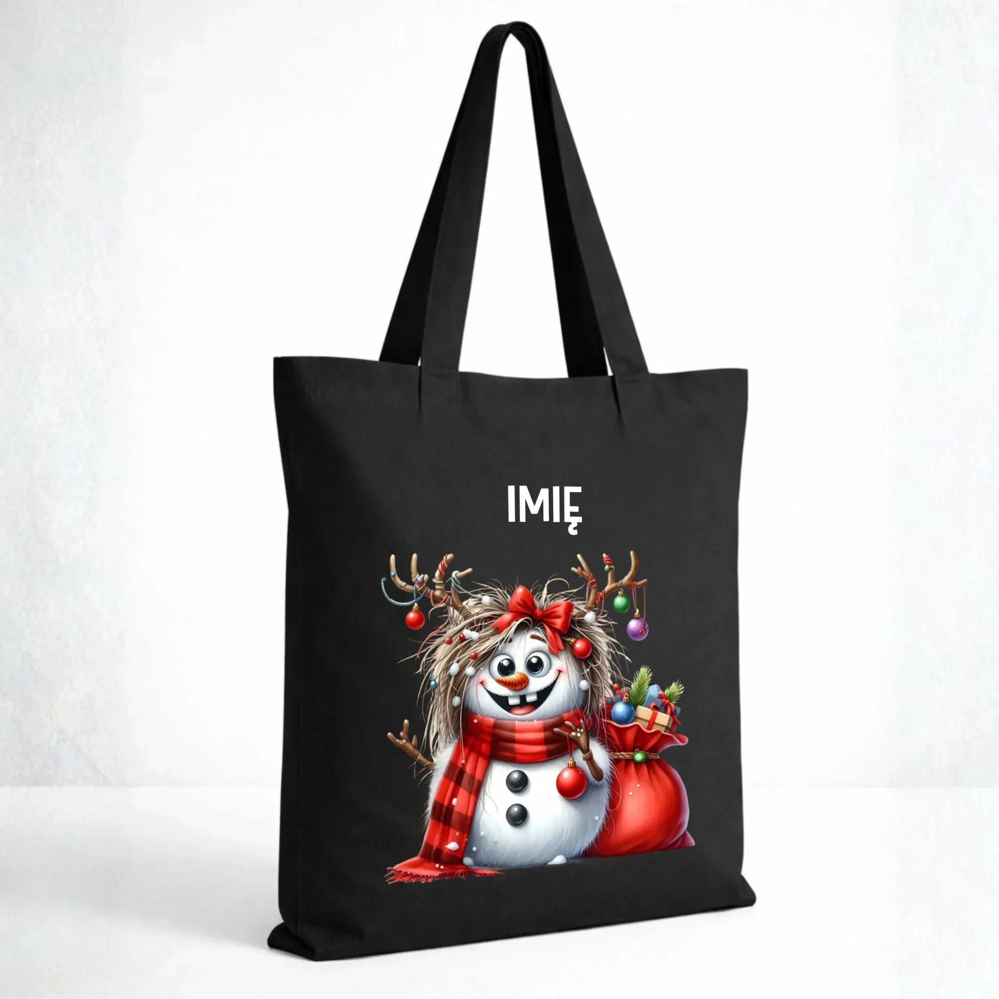 Torba świąteczna - Bałwanek - personalizowana BN70 - StoryCups.pl