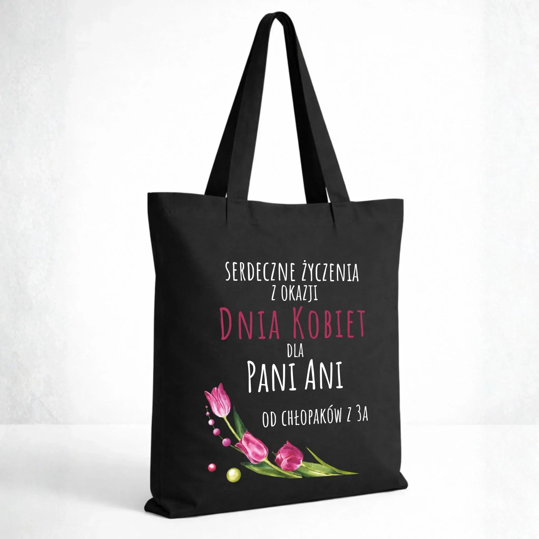 Torba na Dzień Kobiet - Serdeczne życzenia - personalizowana DK01 - StoryCups.pl