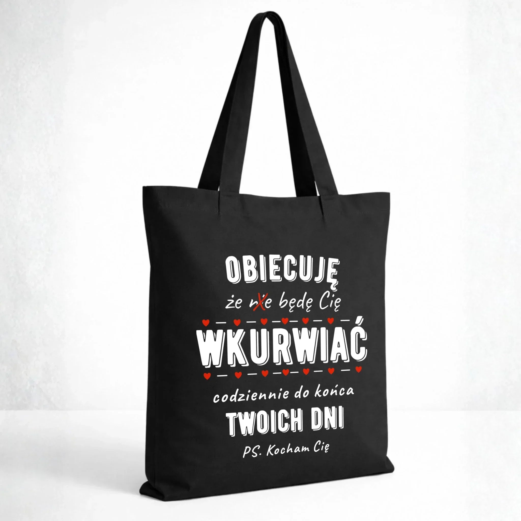 Torba dla par - Obiecuję, że będę Cię wku*rwiać codziennie - bez cenzury W65 - StoryCups.pl