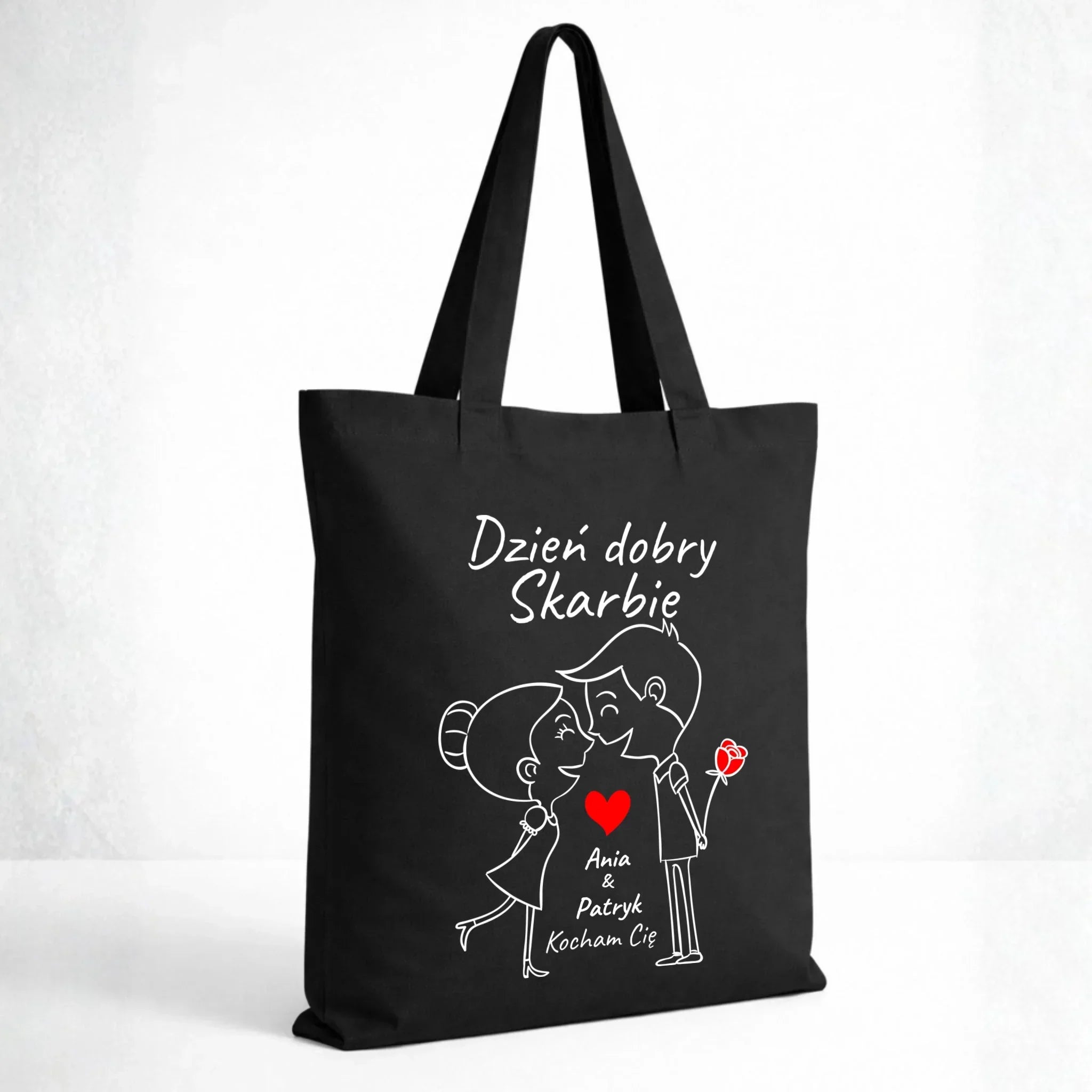 Torba dla dla par - Dzień dobry Skarbie - personalizowana W15 - StoryCups.pl