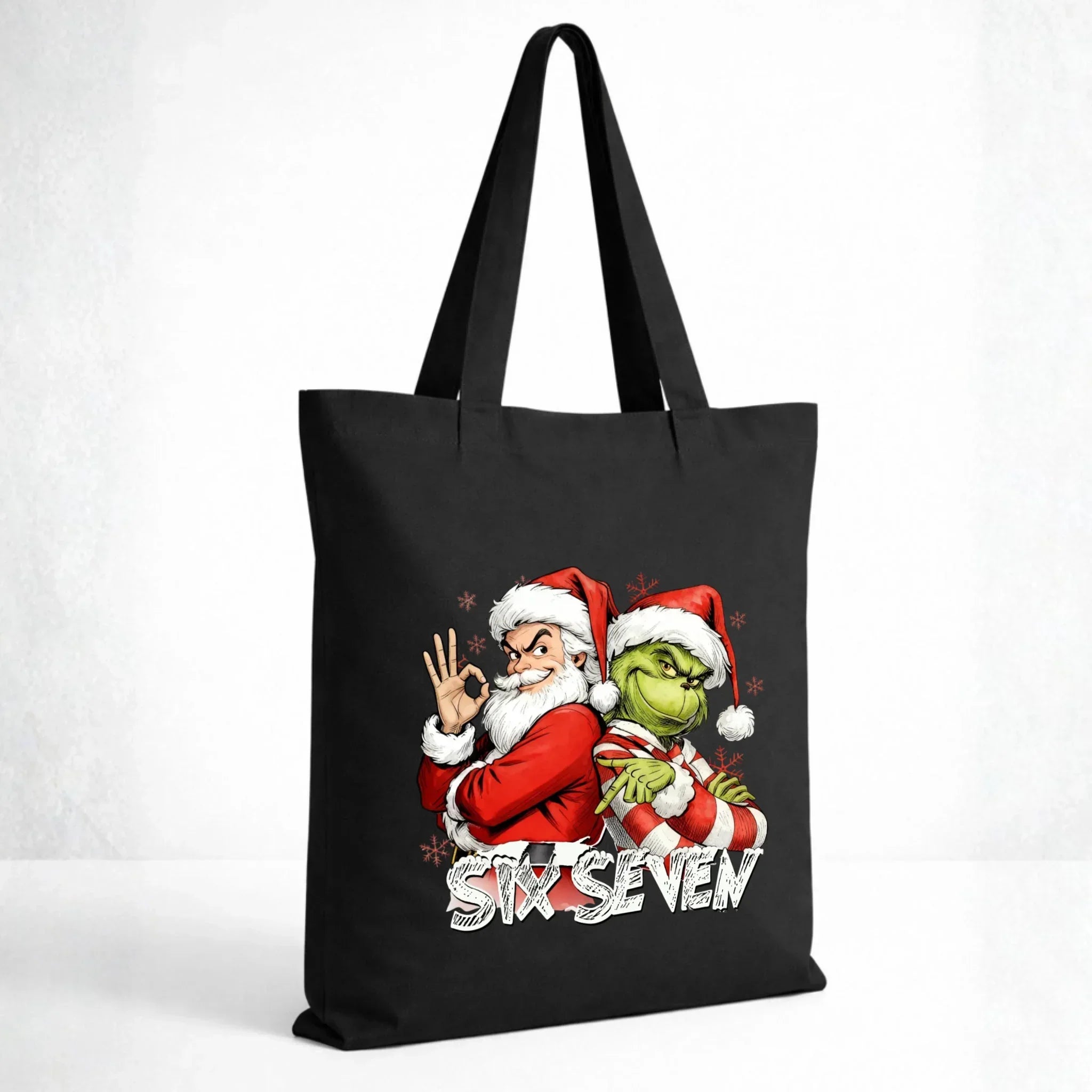 Torba świąteczna - Mikołaj i Grinch six seven 67 BN148 - StoryCups.pl