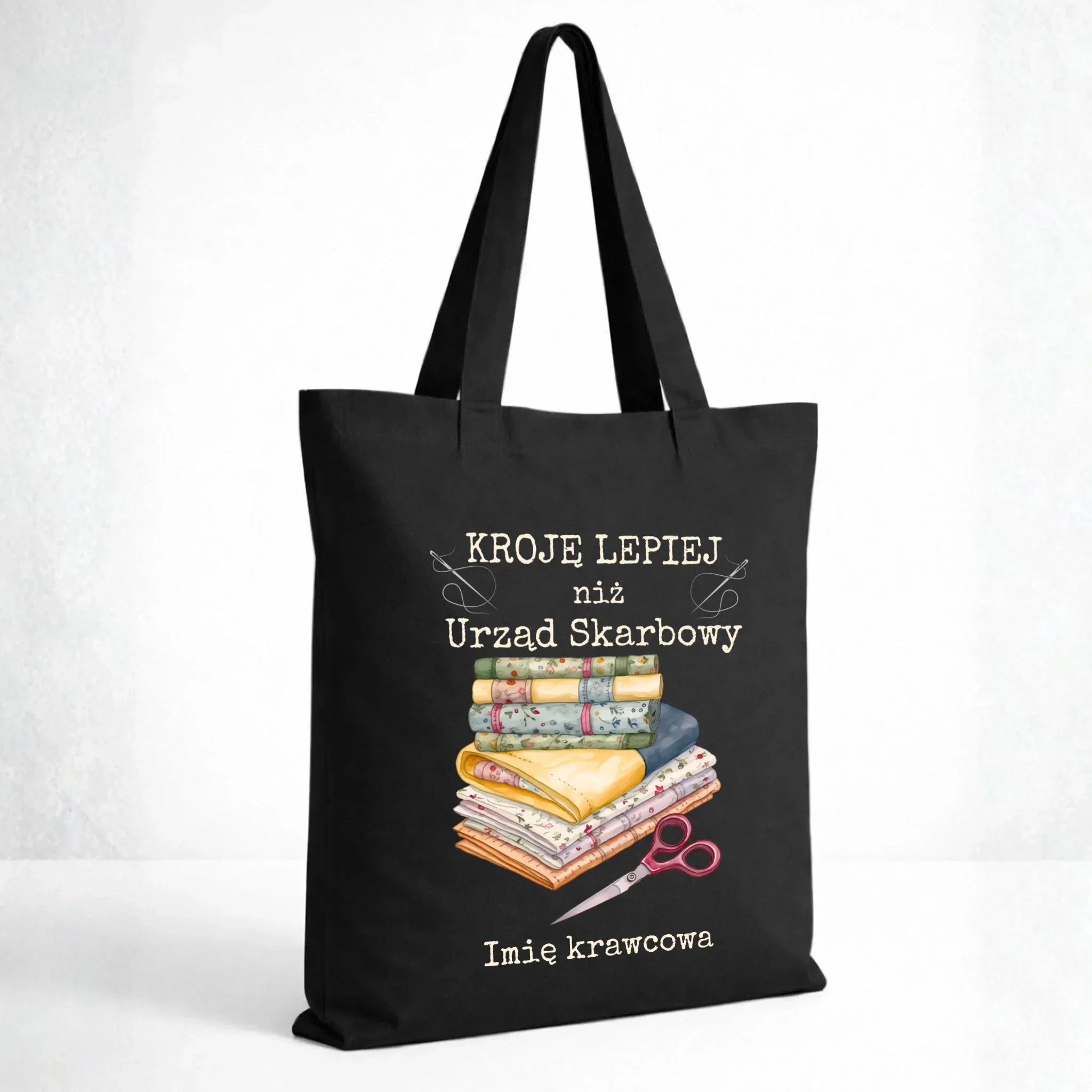 Torba szyciowa dla krawcowej - Kroję lepiej niż US - personalizowana HS33 - StoryCups.pl