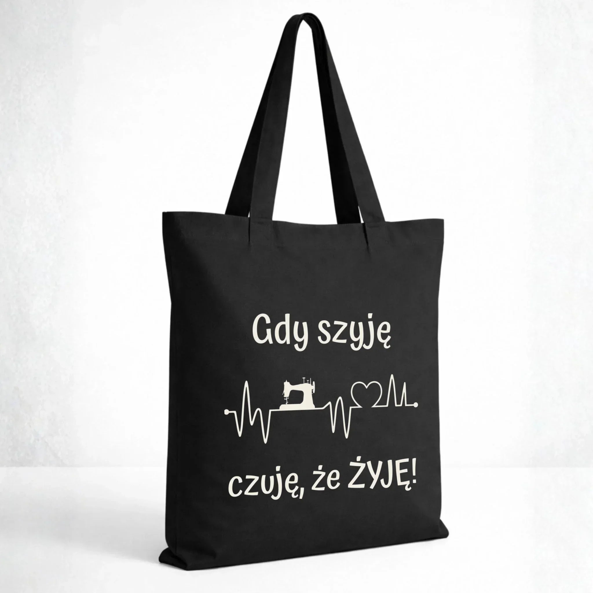 Torba szyciowa dla krawcowej - Gdy szyję czuję, że żyję HS12 - StoryCups.pl