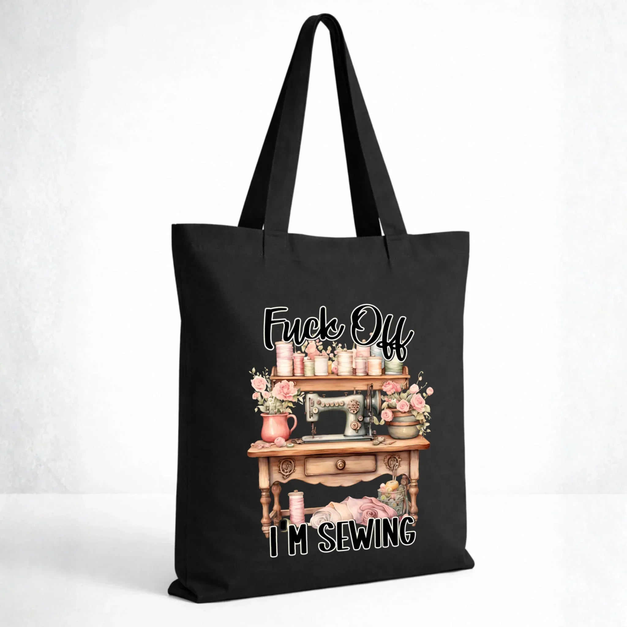 Torba szyciowa dla krawcowej - Fck off im sewing HS16 - StoryCups.pl