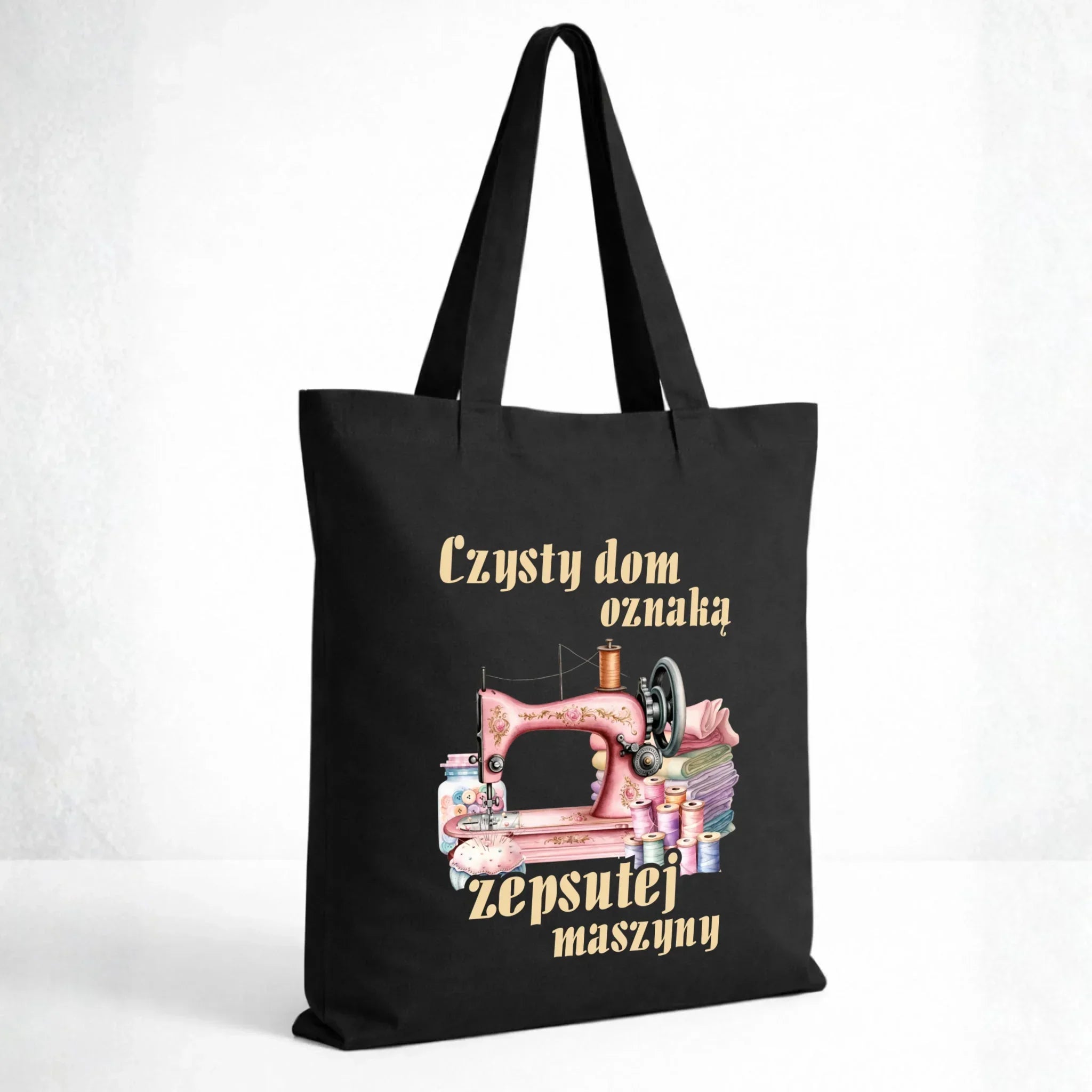 Torba szyciowa dla krawcowej - Czysty dom oznaką zepsutej maszyny HS15 - StoryCups.pl